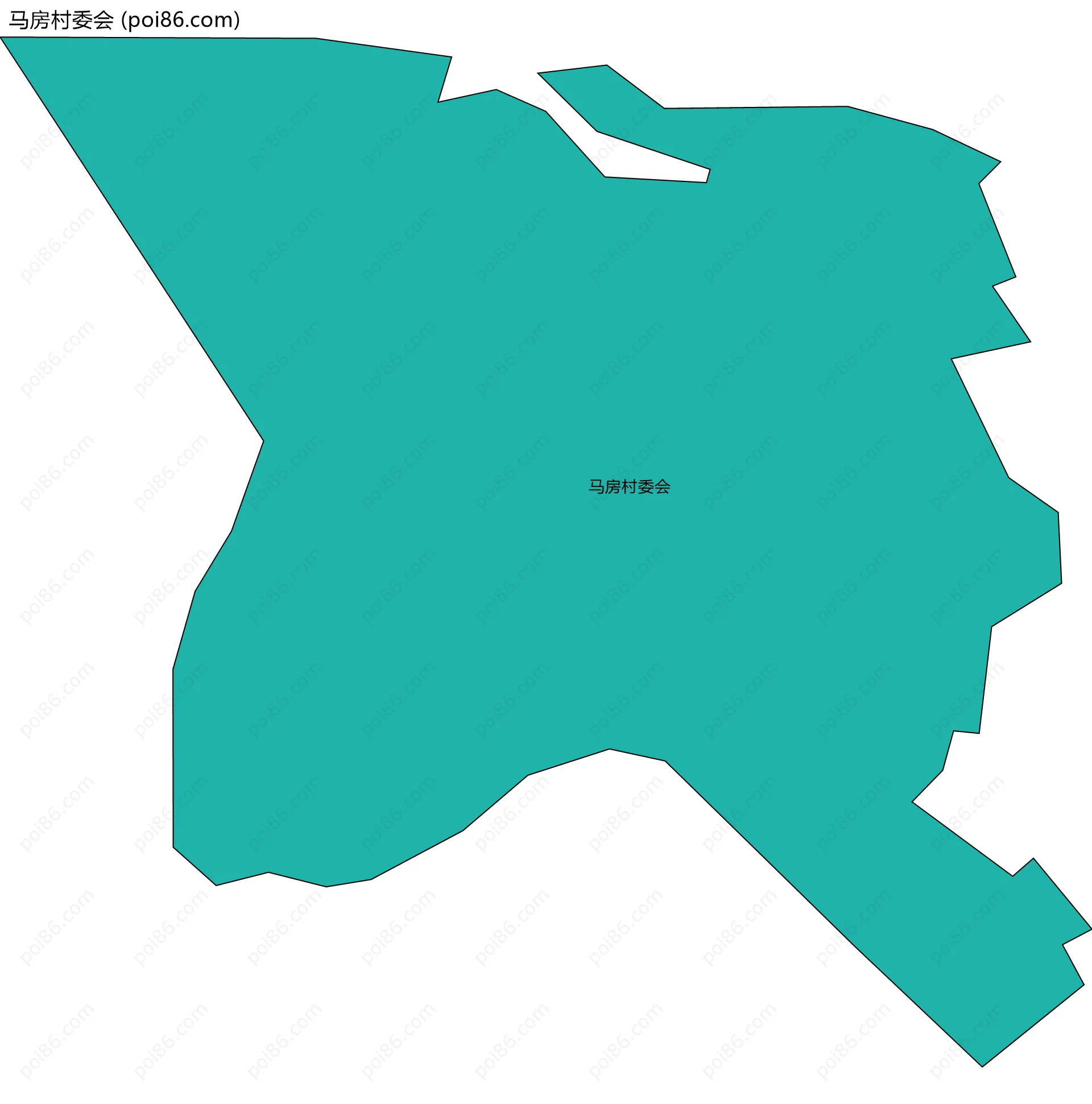 马房村委会边界地图