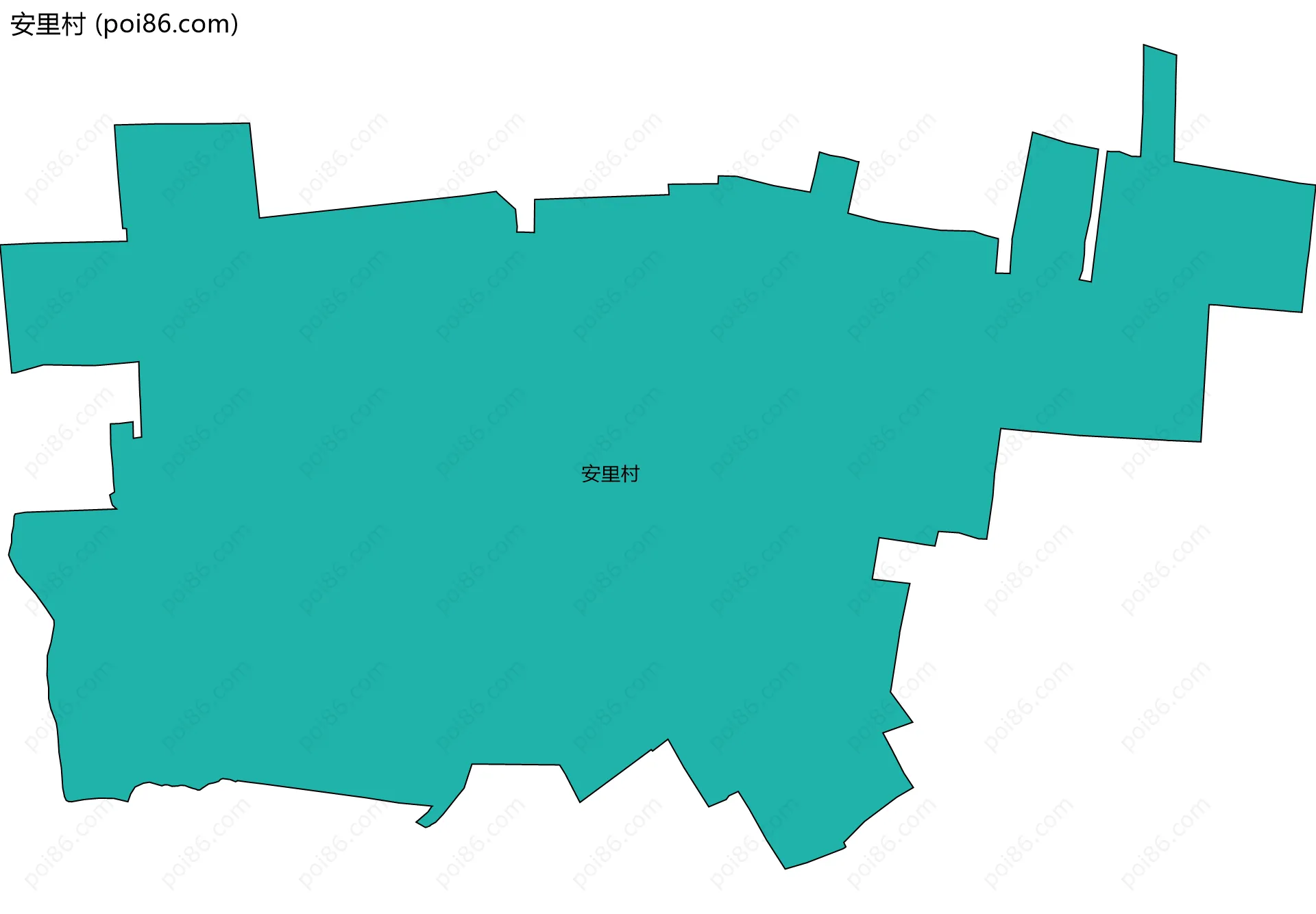安里村边界地图