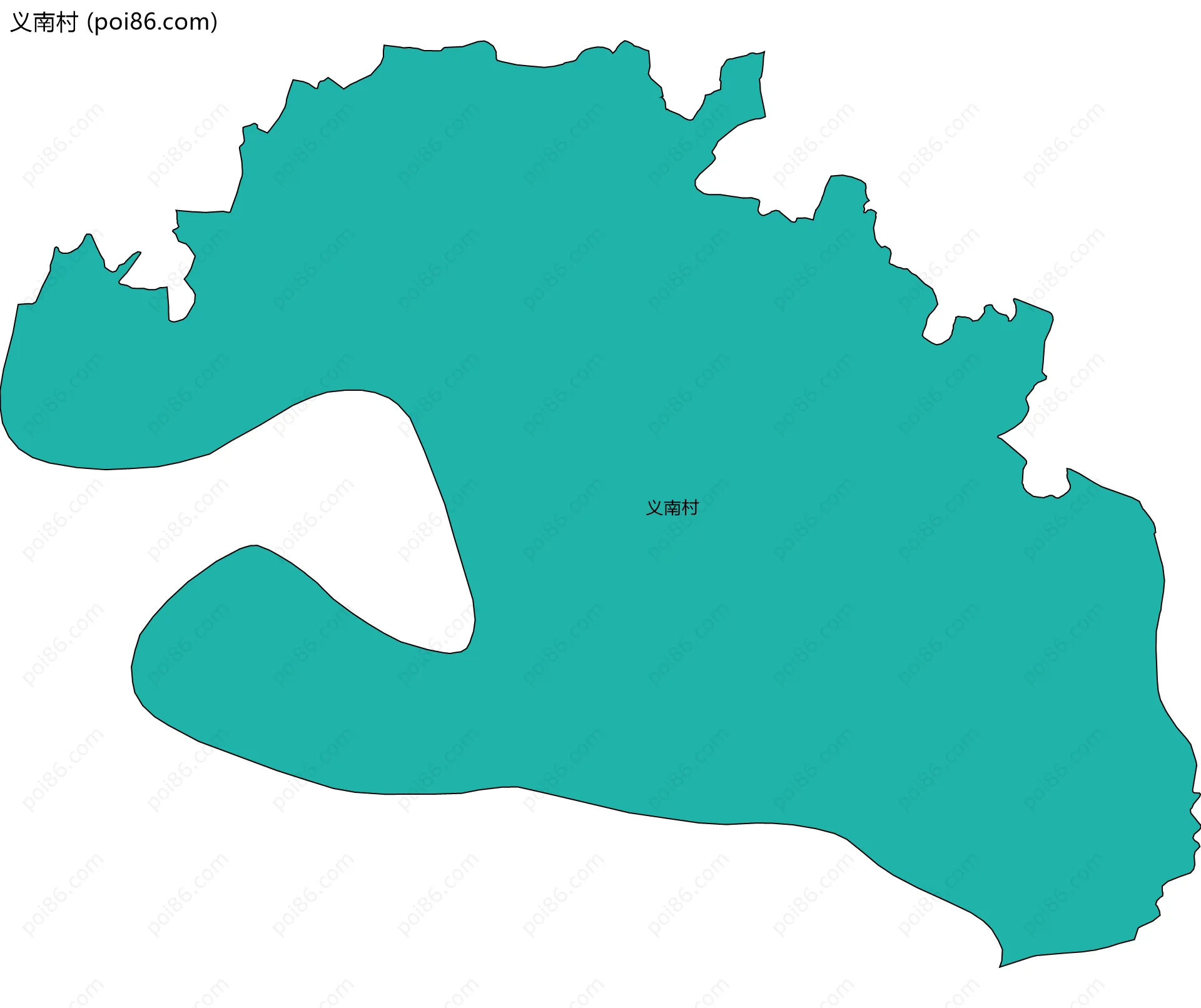 义南村边界地图