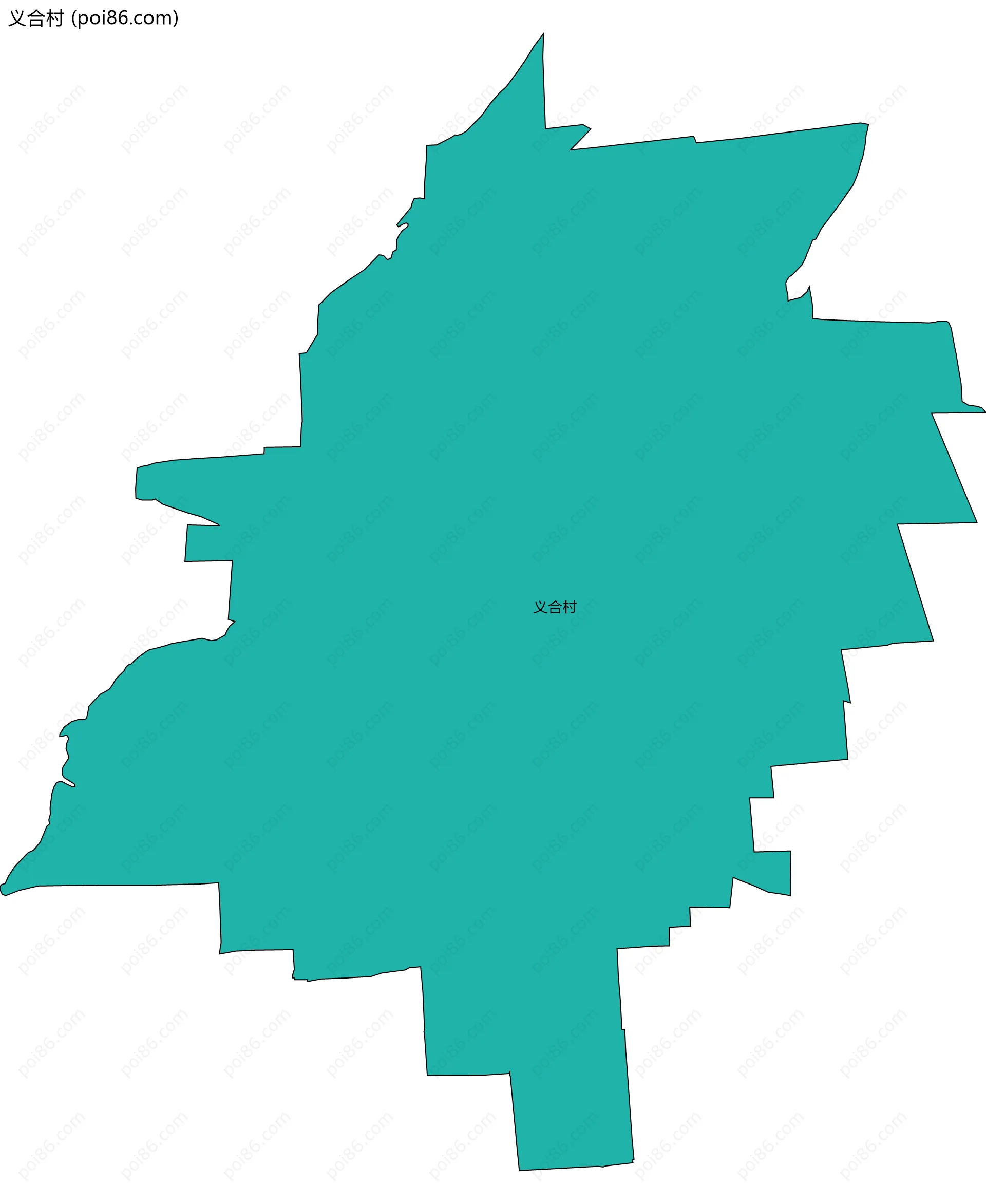 义合村边界地图