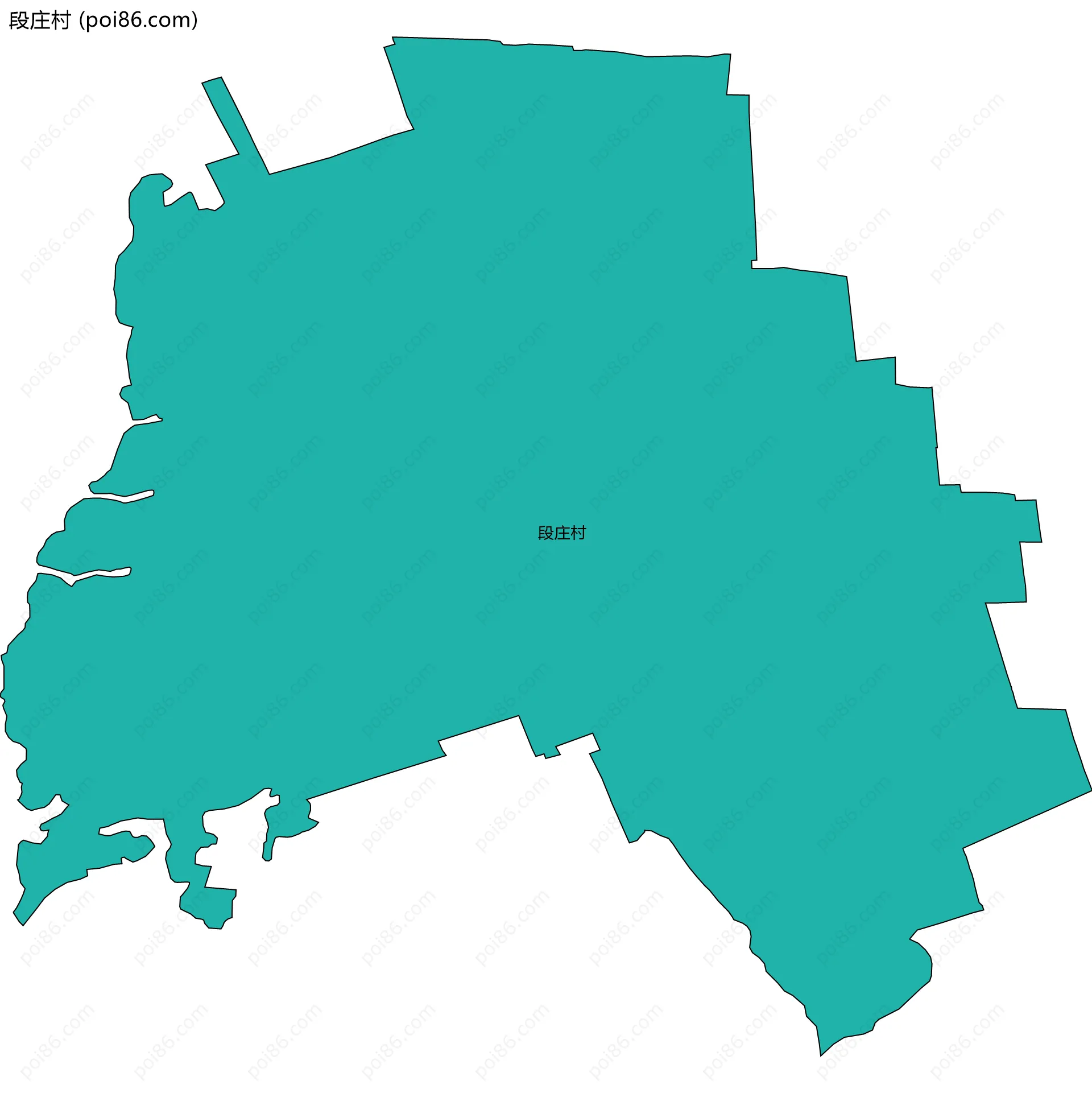 段庄村边界地图