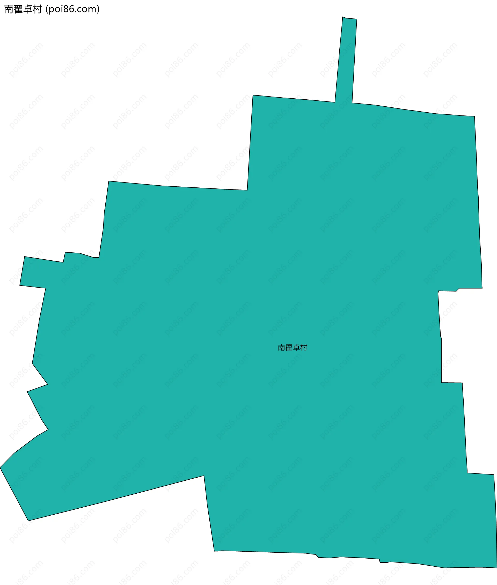 南翟卓村边界地图