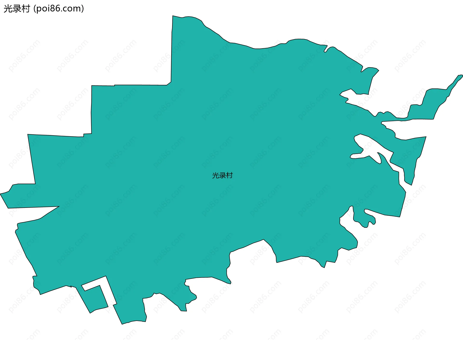 光录村边界地图