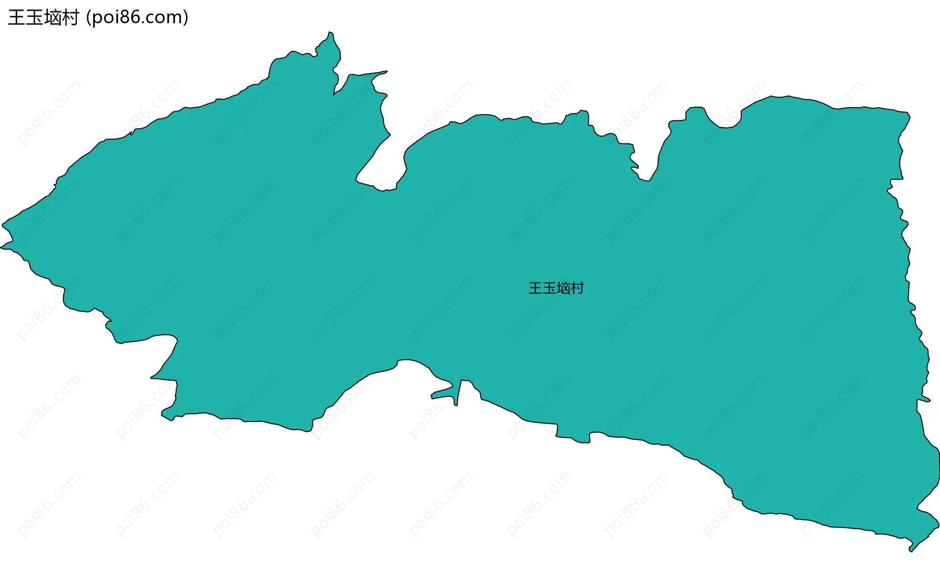 王玉垴村边界地图