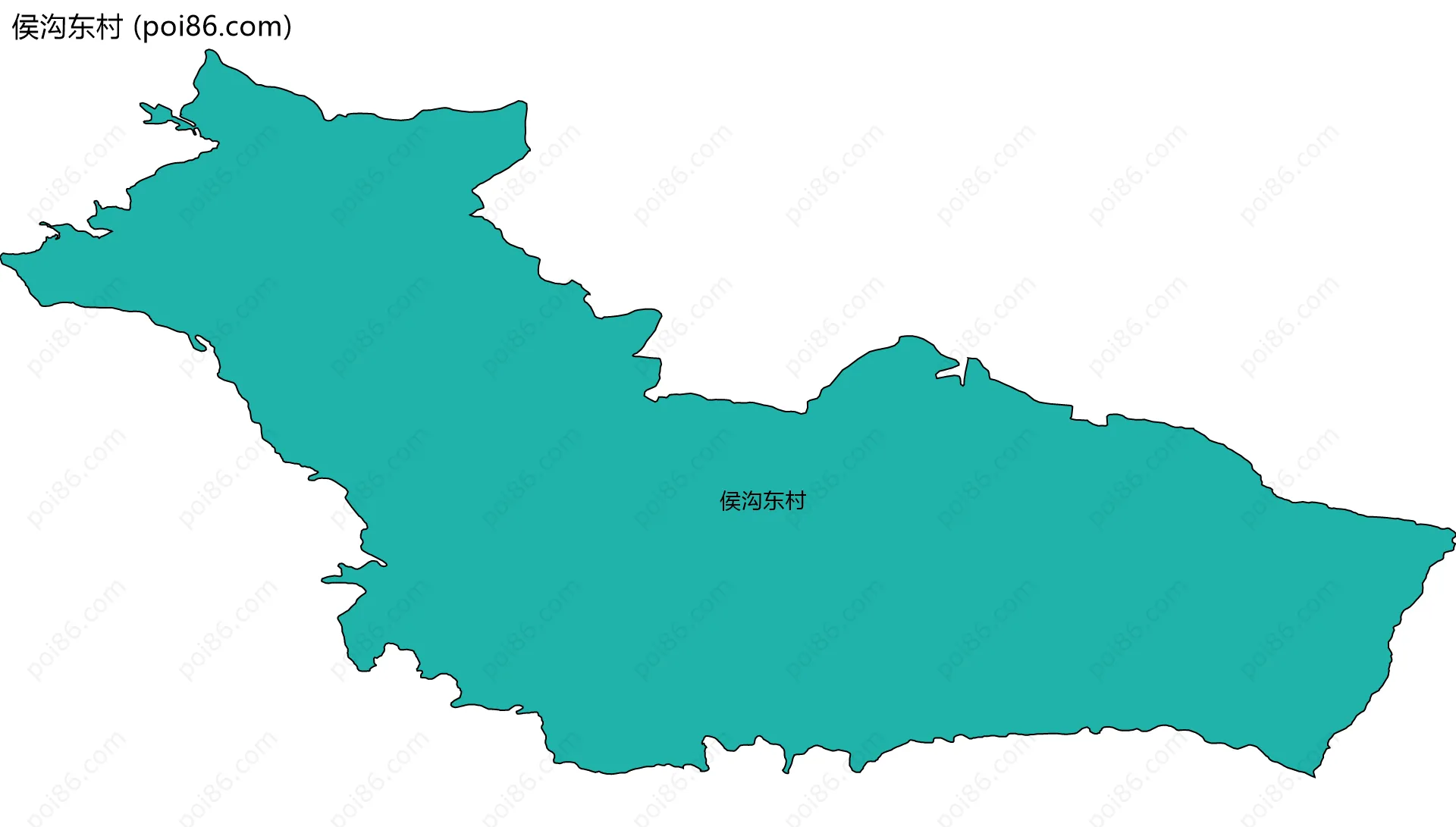 侯沟东村边界地图