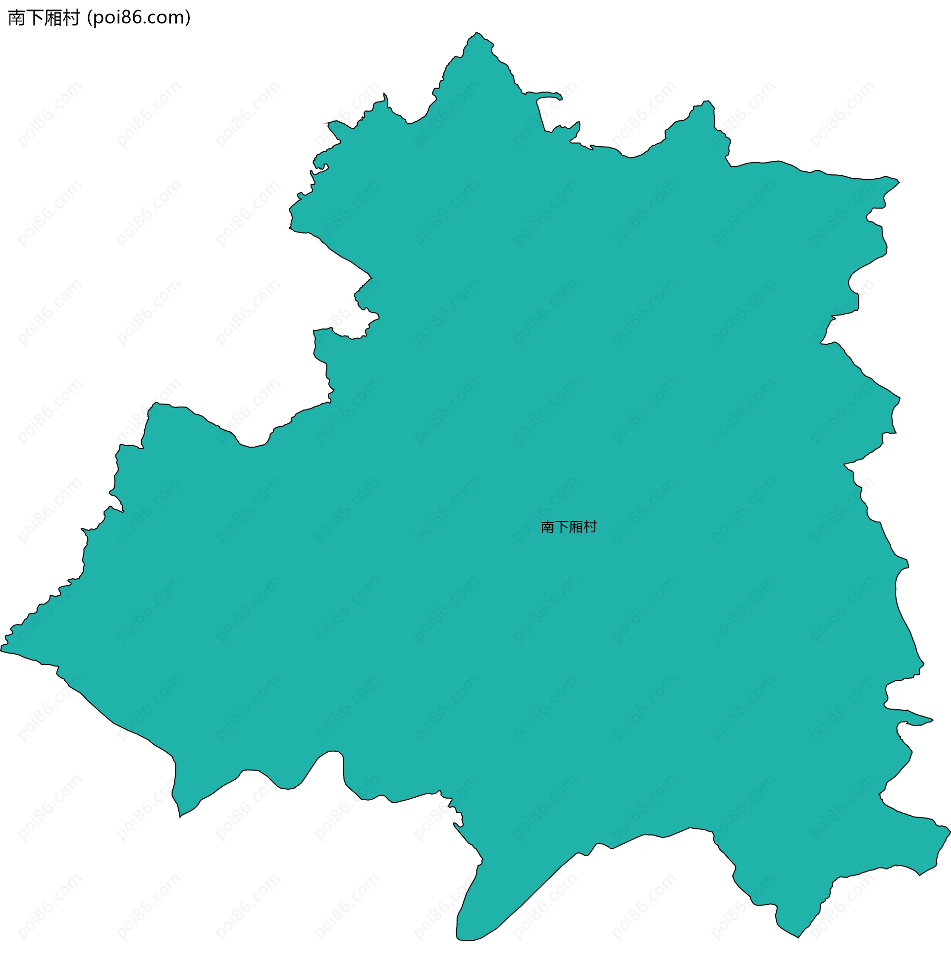 南下厢村边界地图