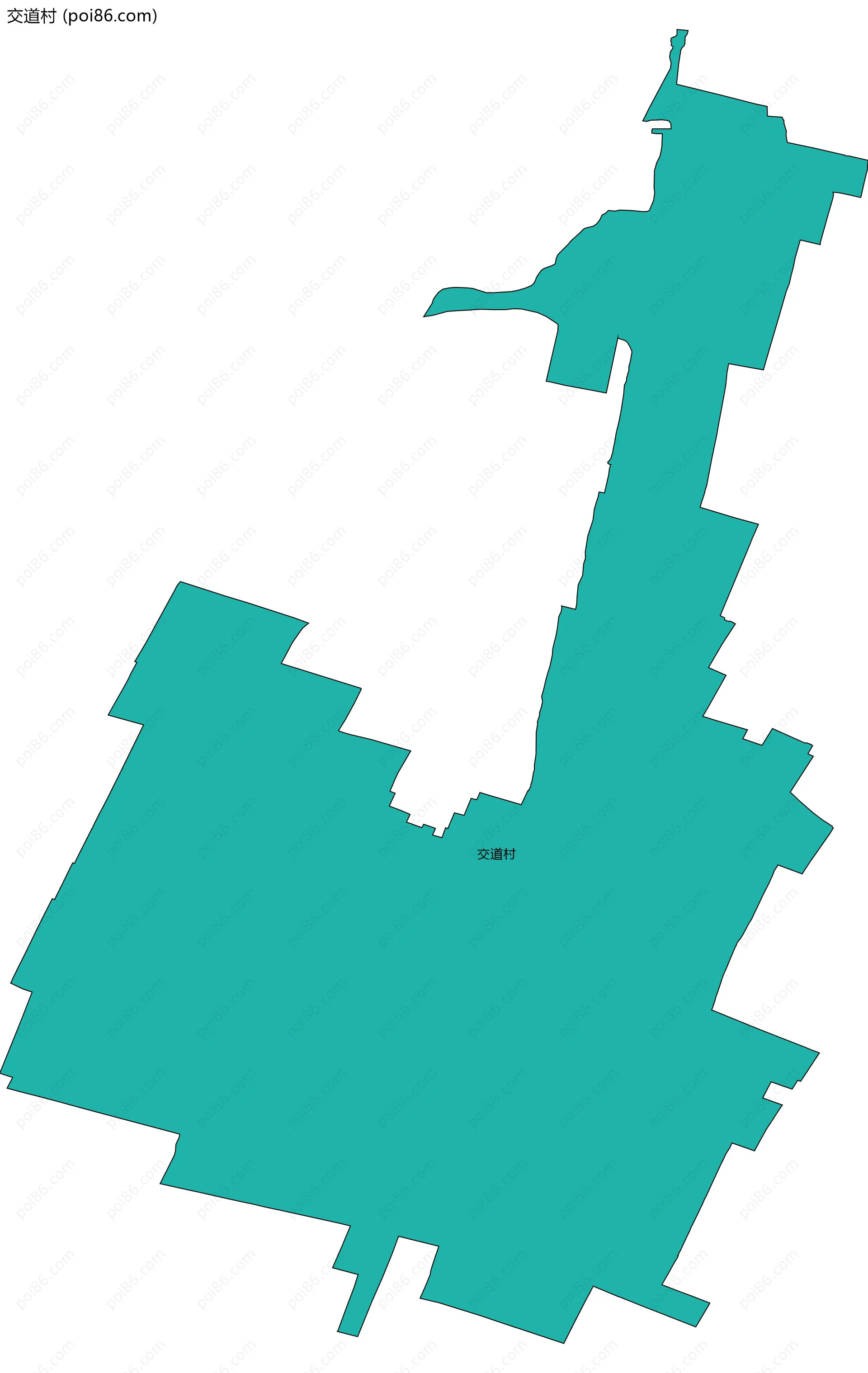交道村边界地图