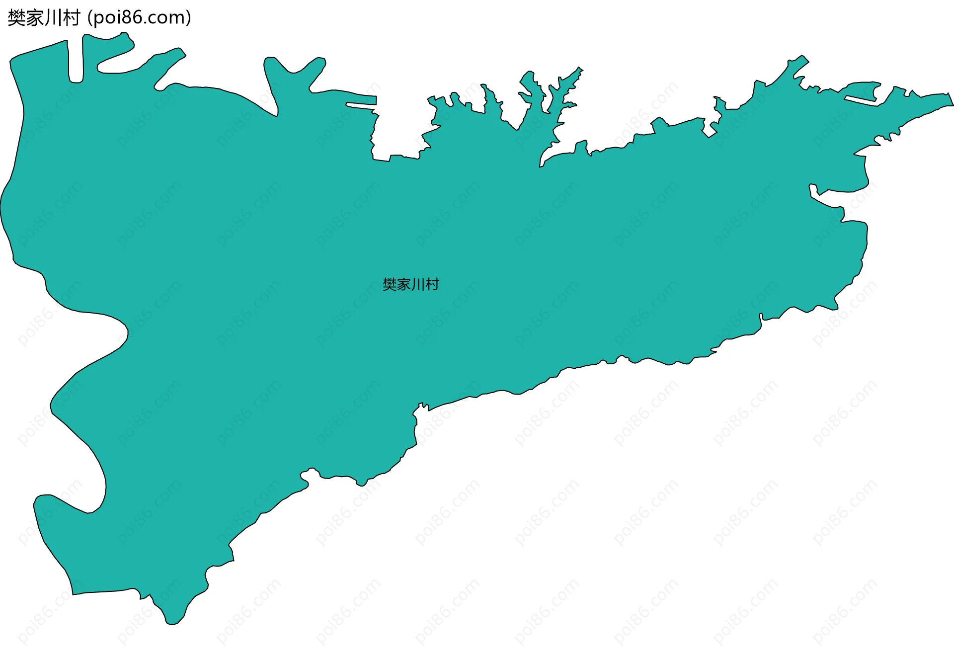 樊家川村边界地图