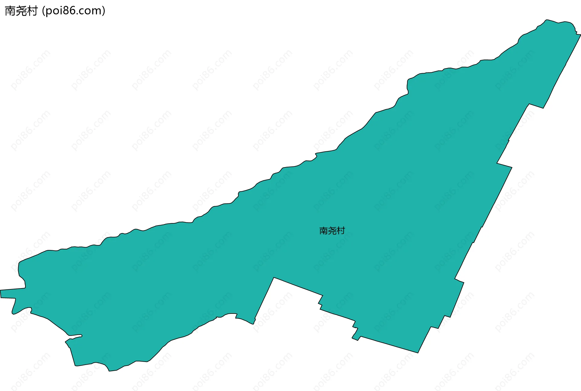 南尧村边界地图