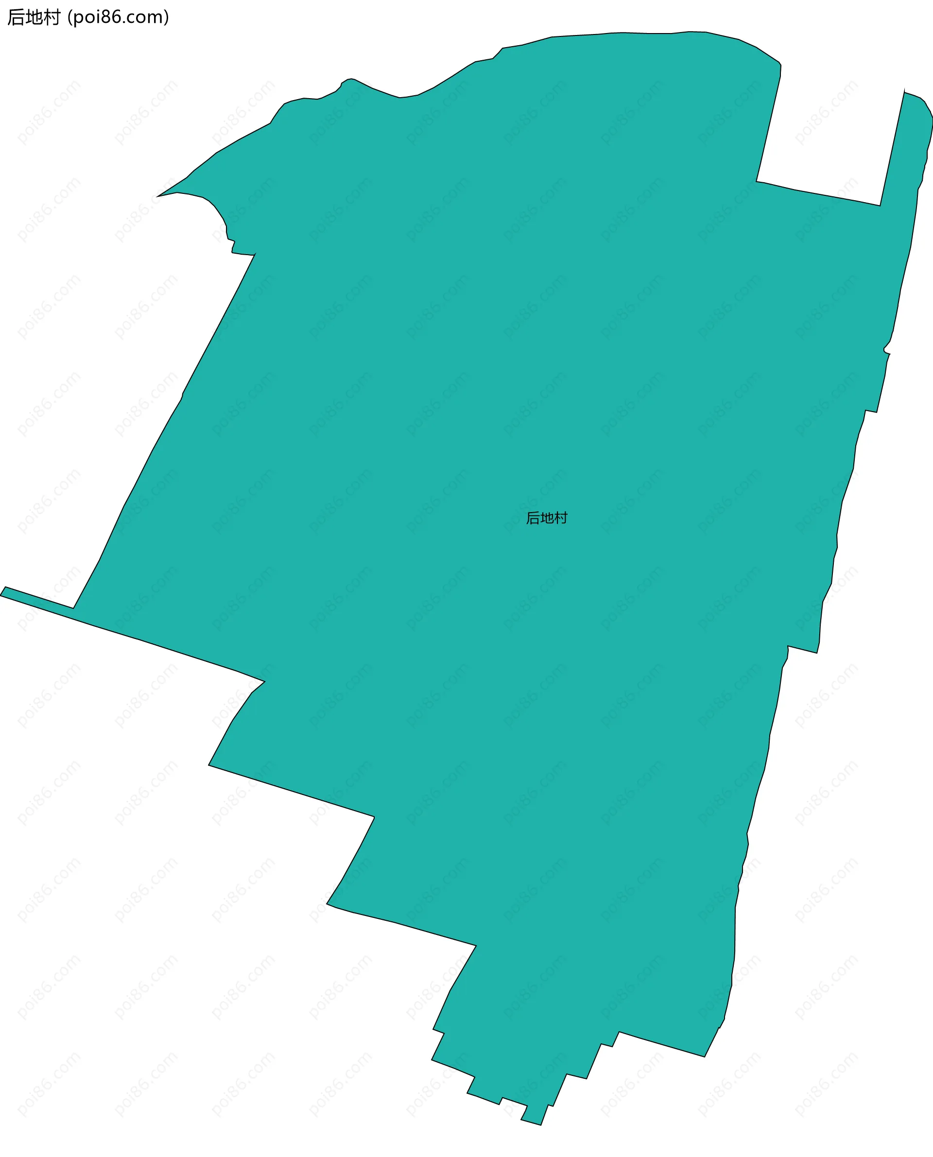 后地村边界地图