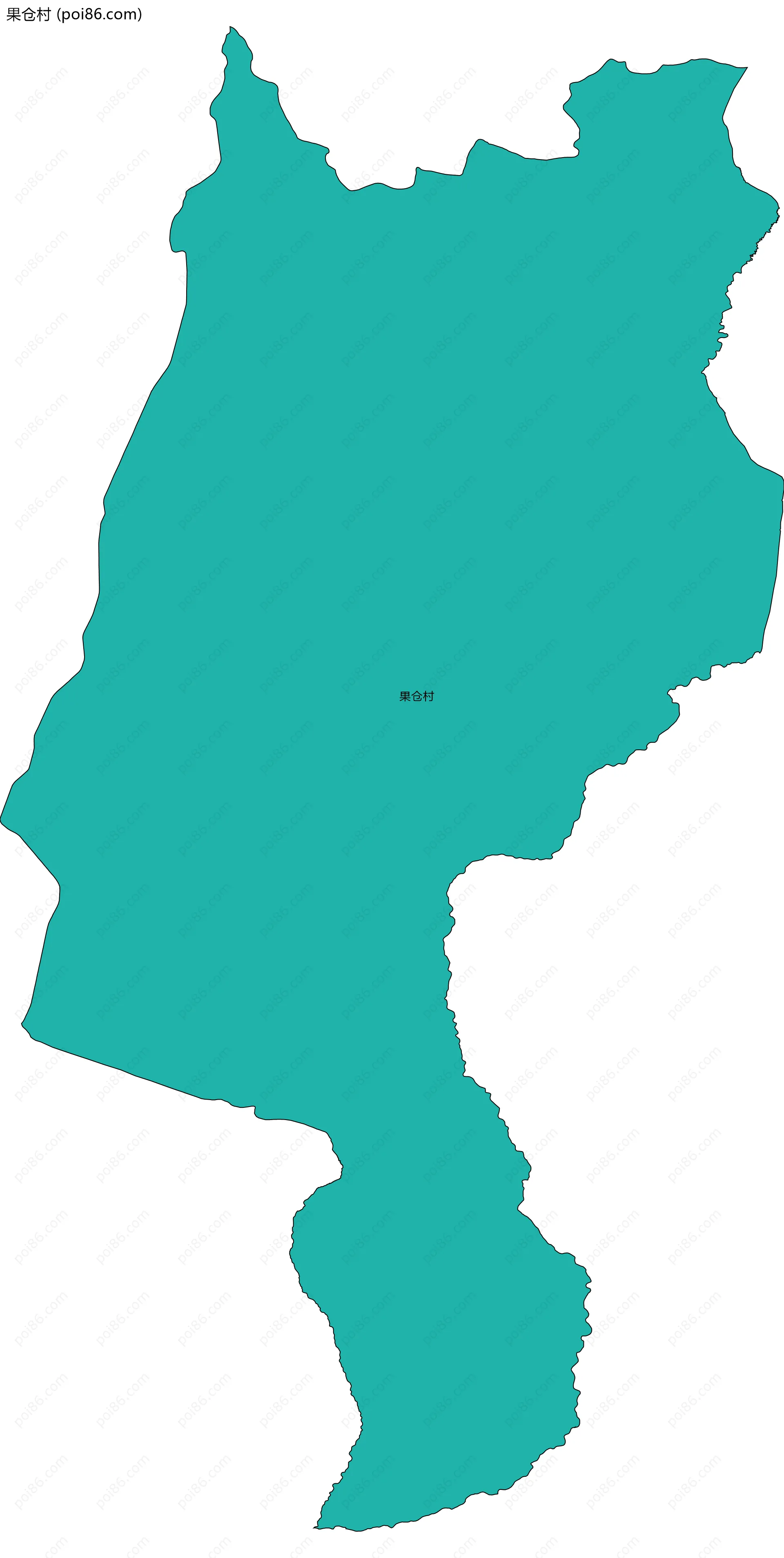 果仓村边界地图