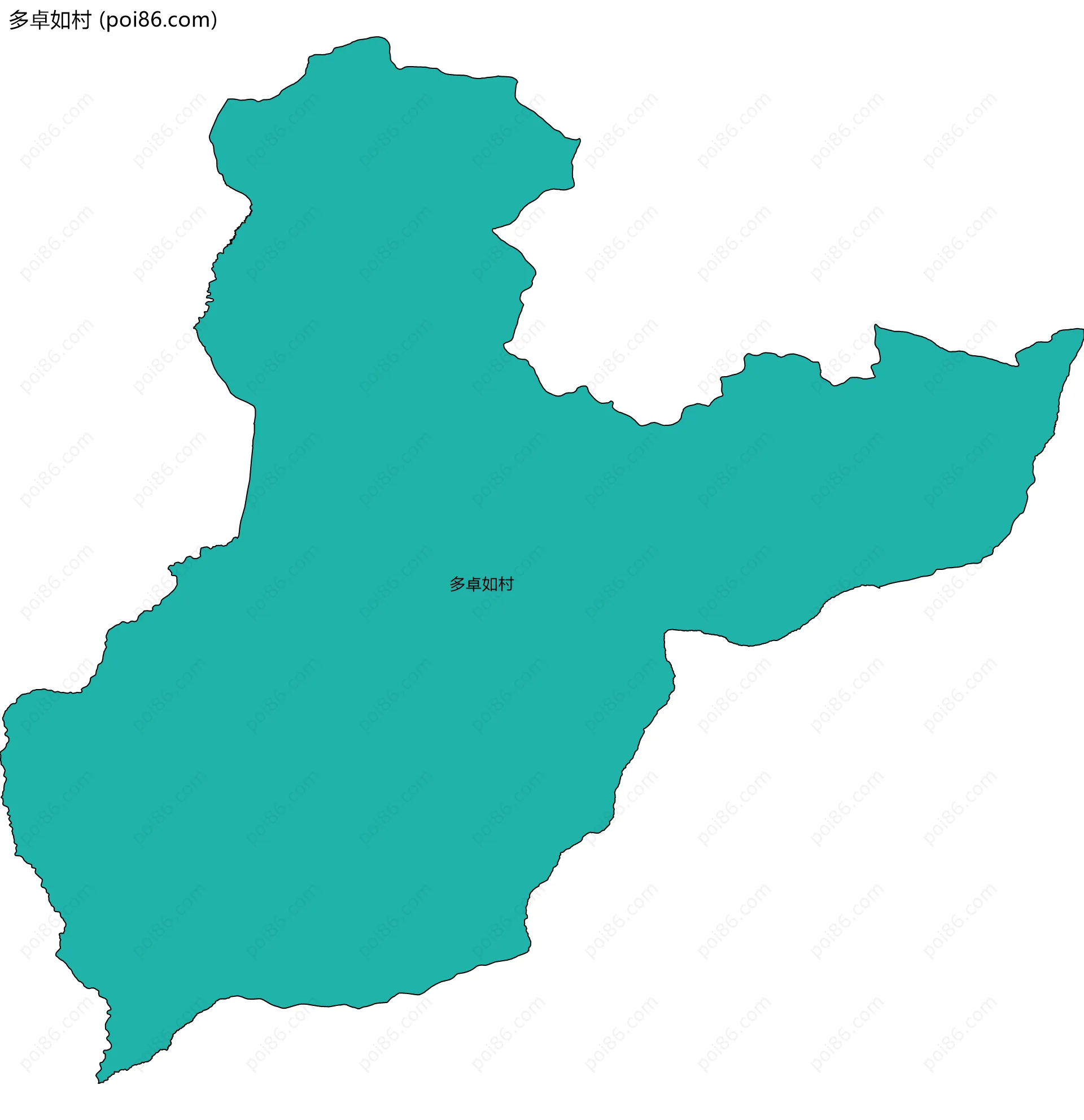 多卓如村边界地图