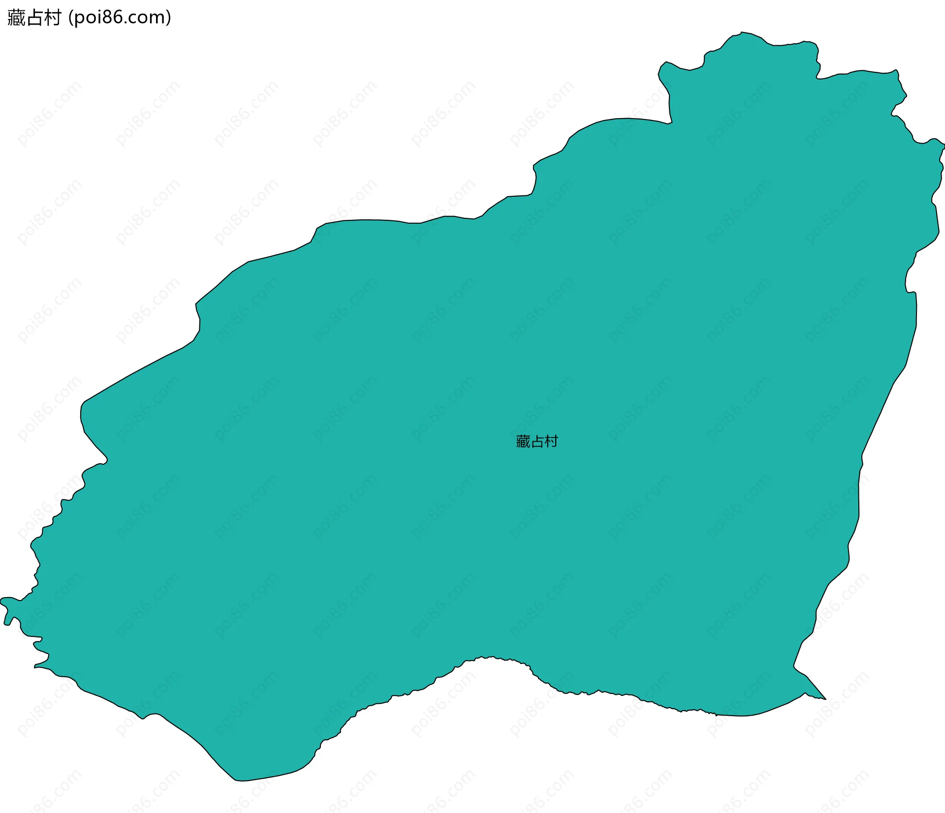 藏占村边界地图