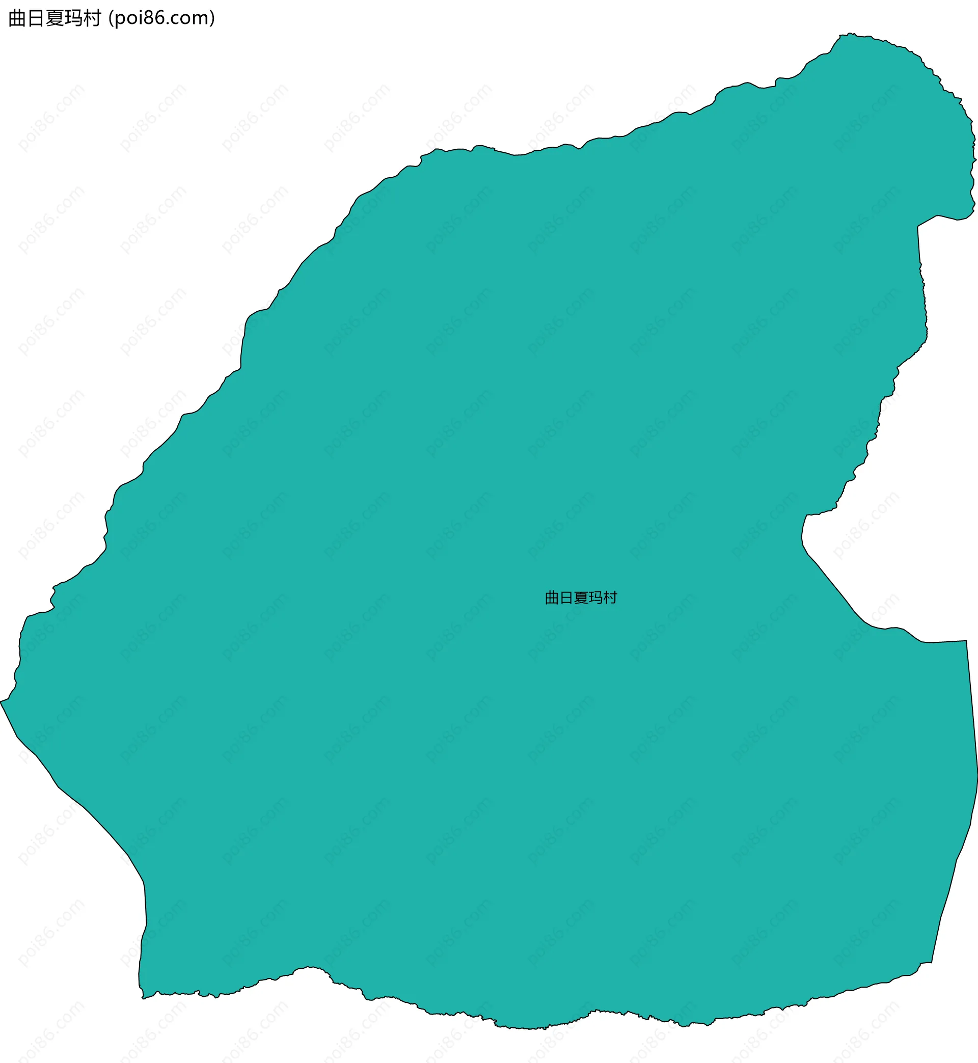 曲日夏玛村边界地图