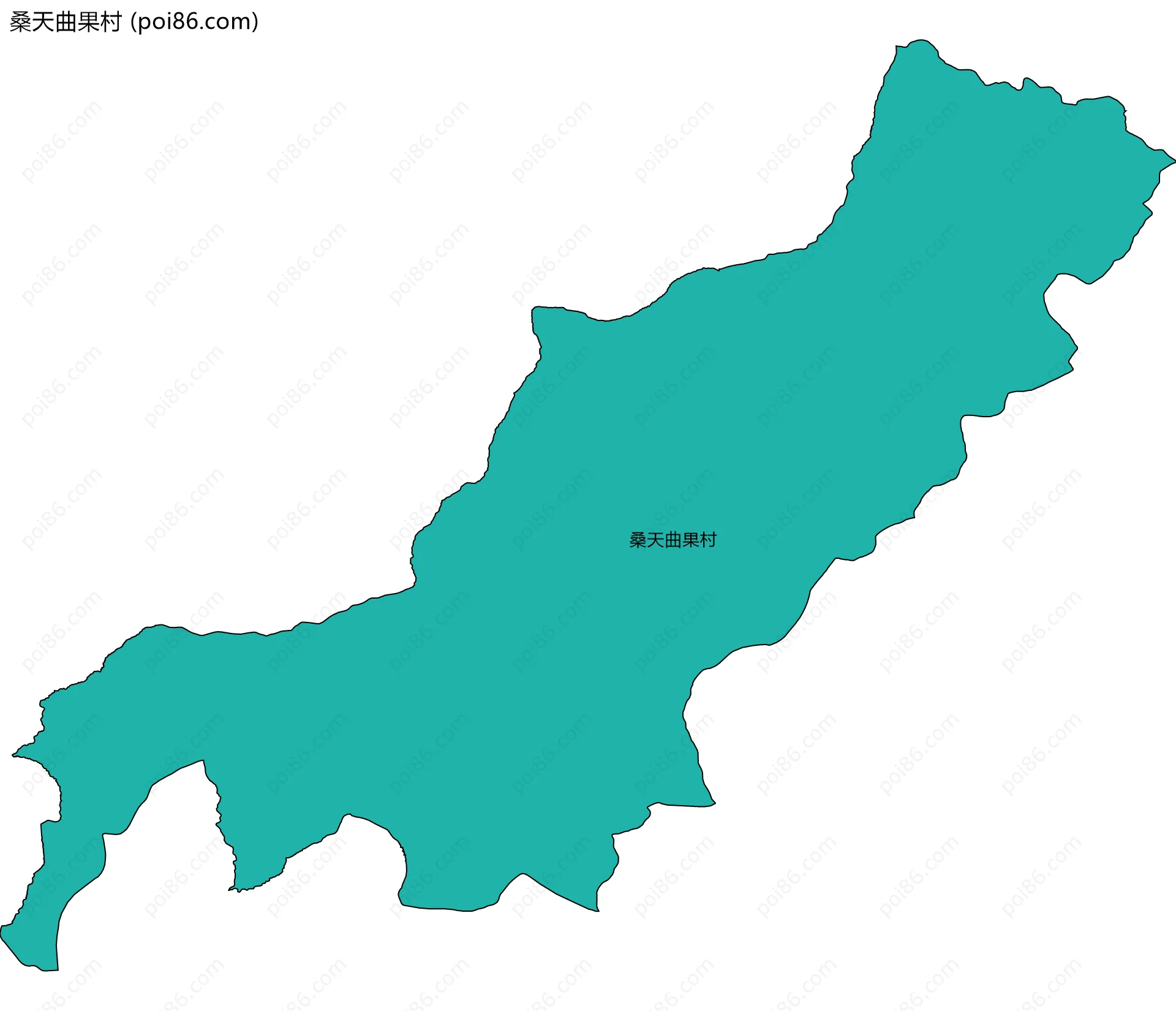 桑天曲果村边界地图