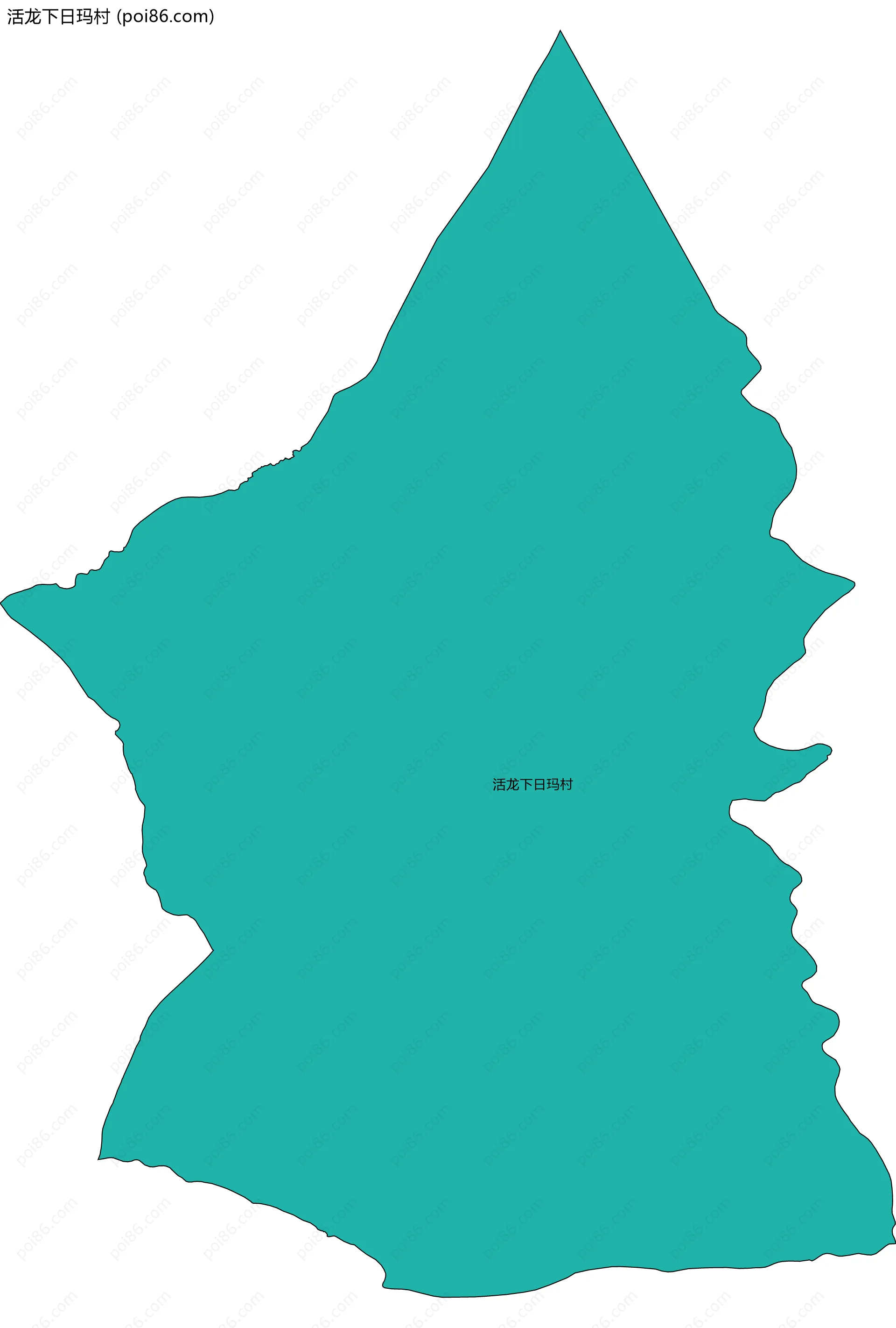 活龙下日玛村边界地图