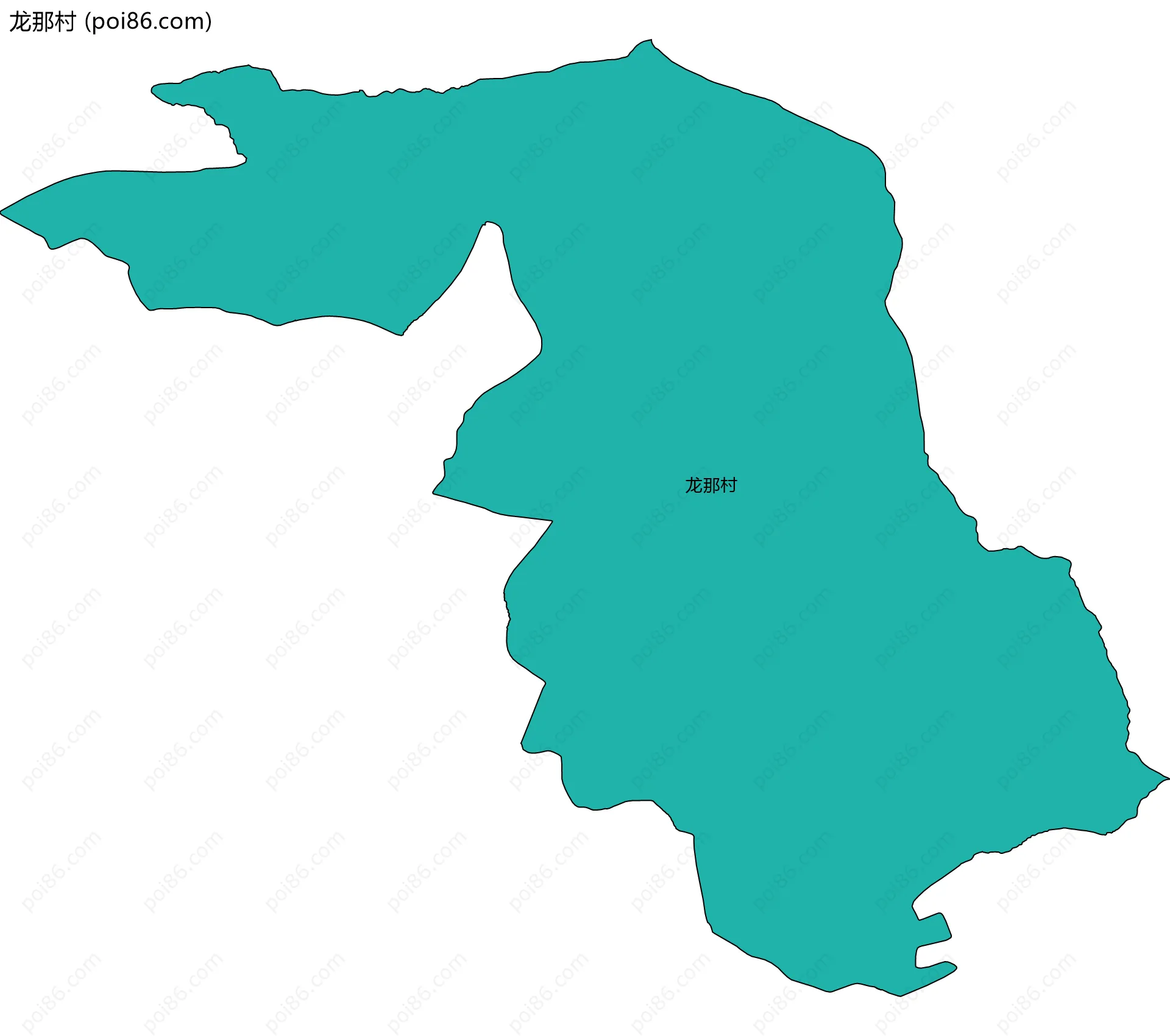龙那村边界地图