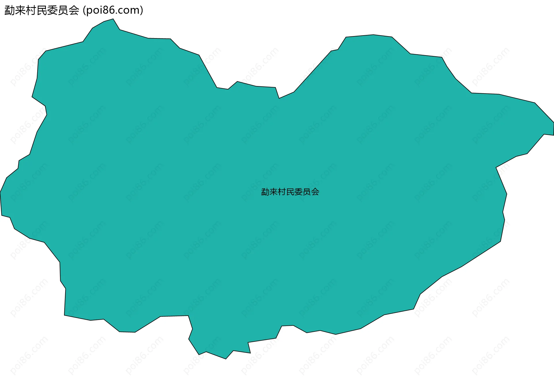 勐来村民委员会边界地图