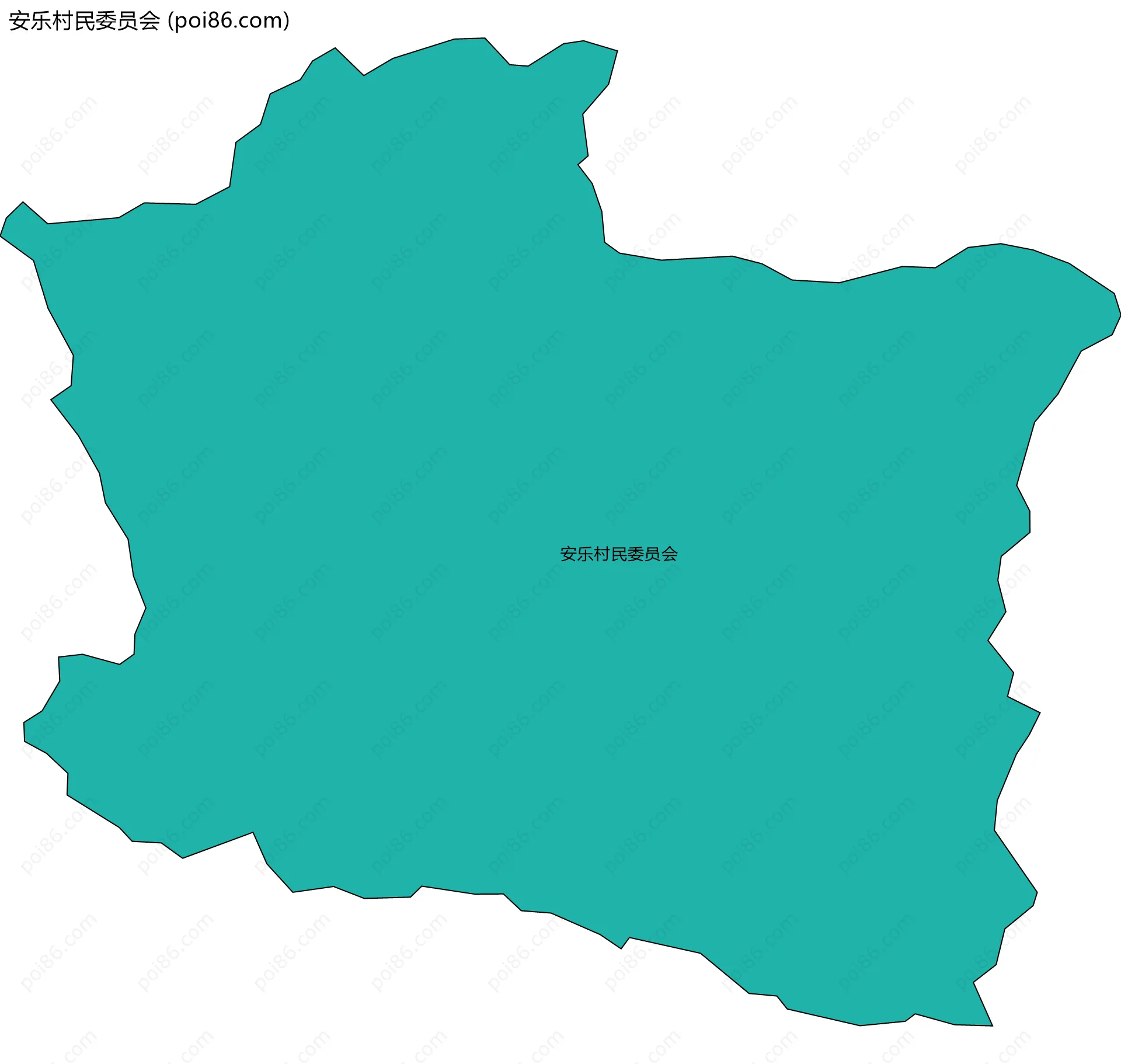 安乐村民委员会边界地图