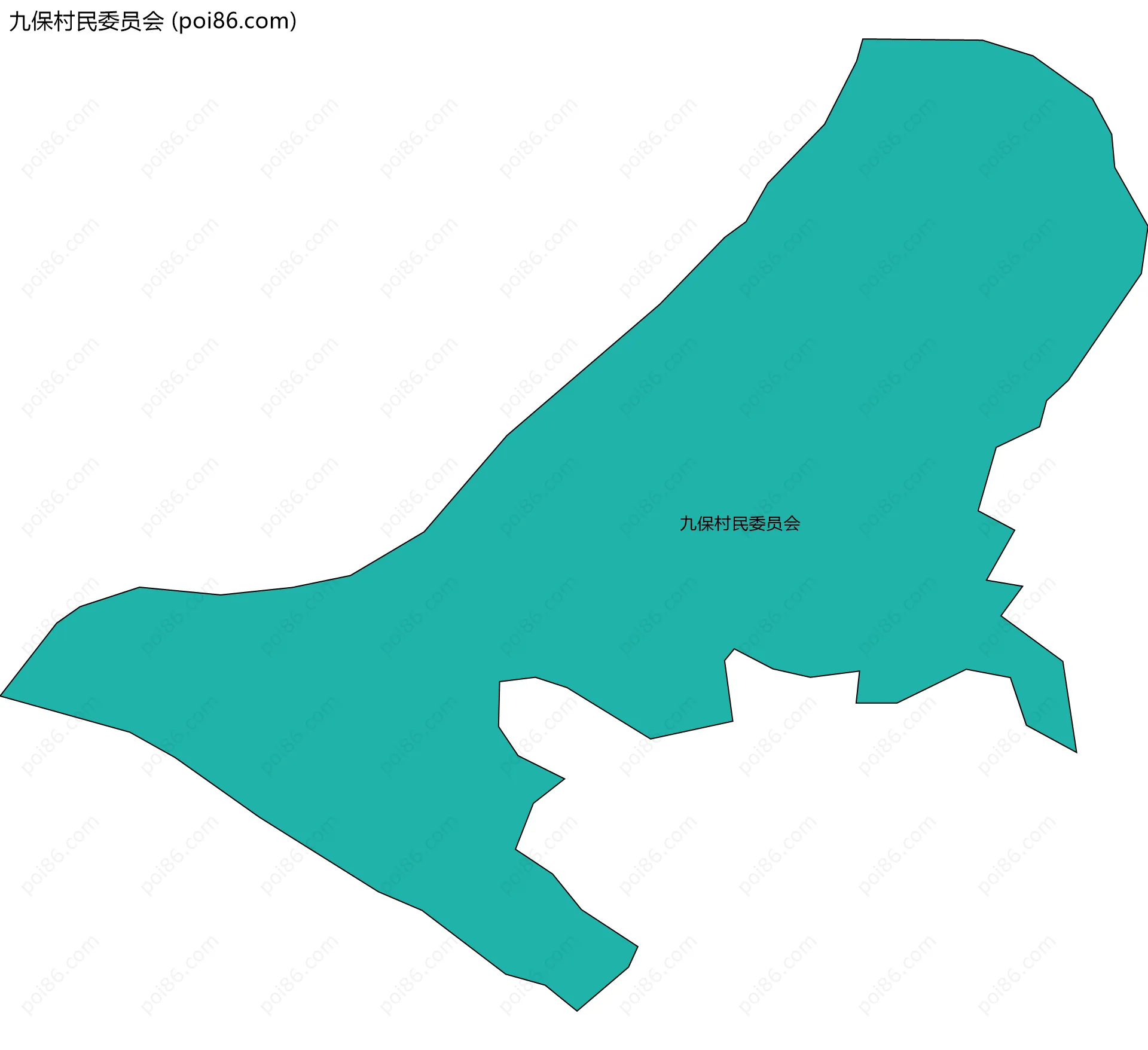九保村民委员会边界地图