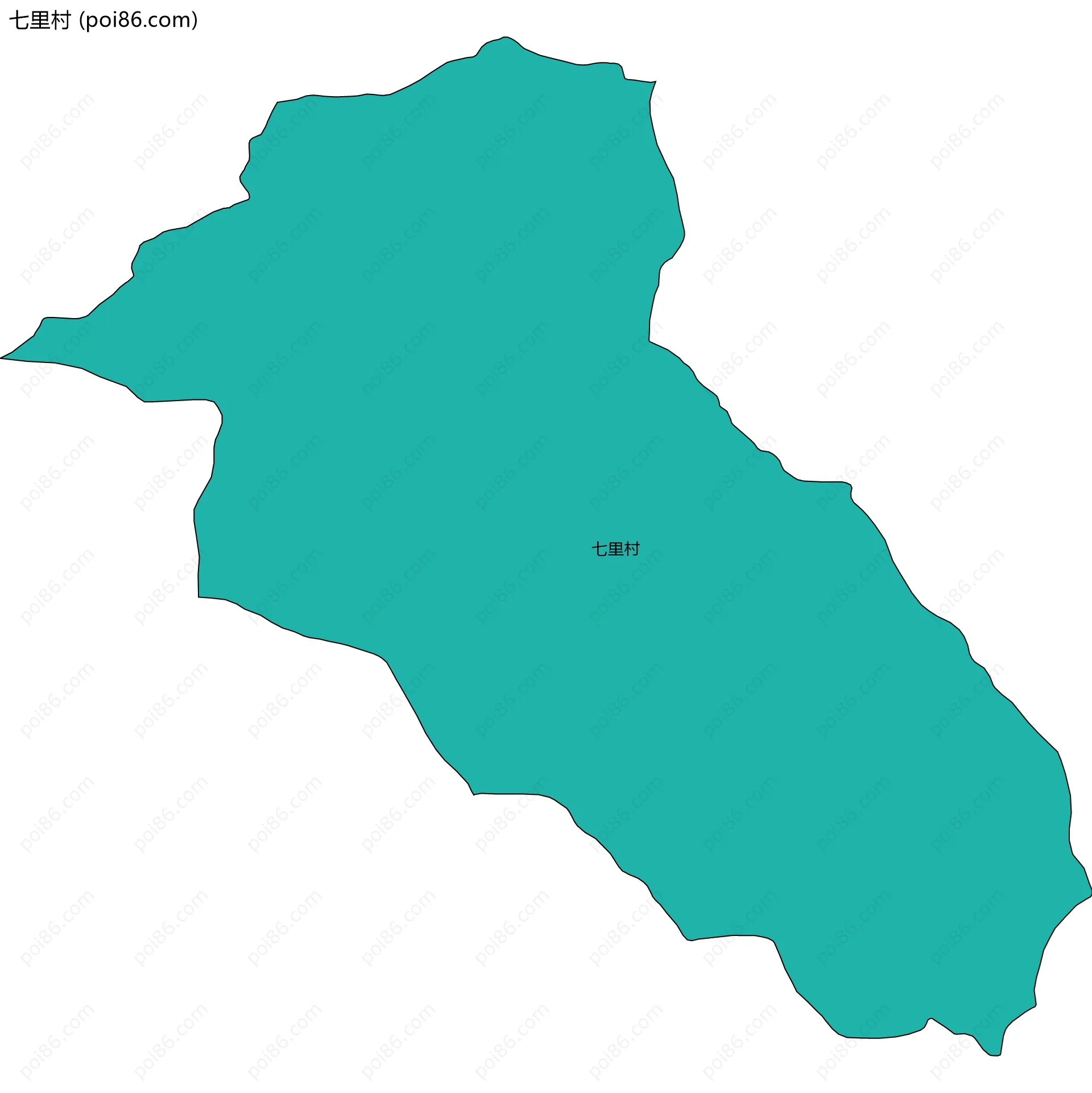 七里村边界地图