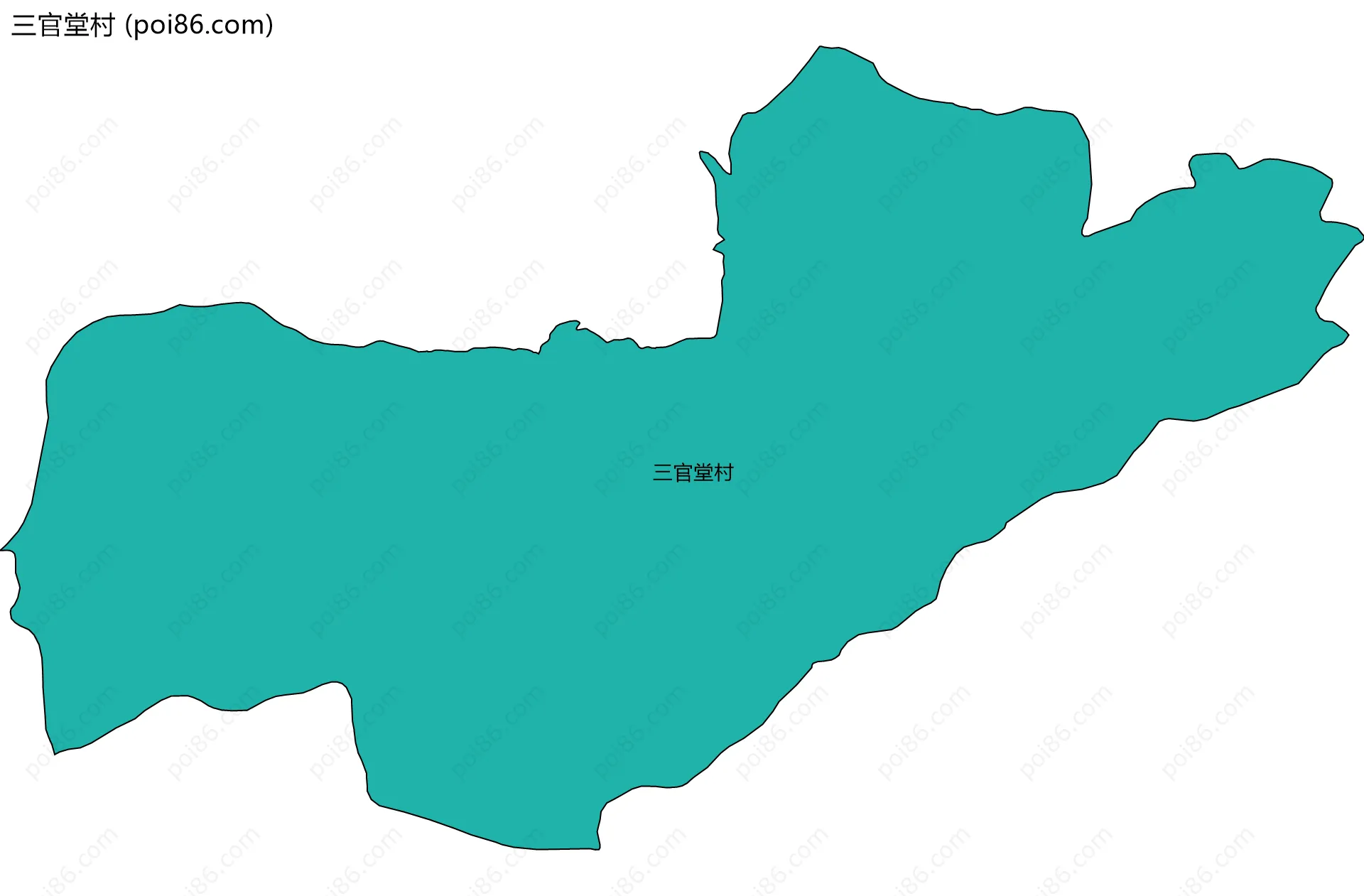 三官堂村边界地图