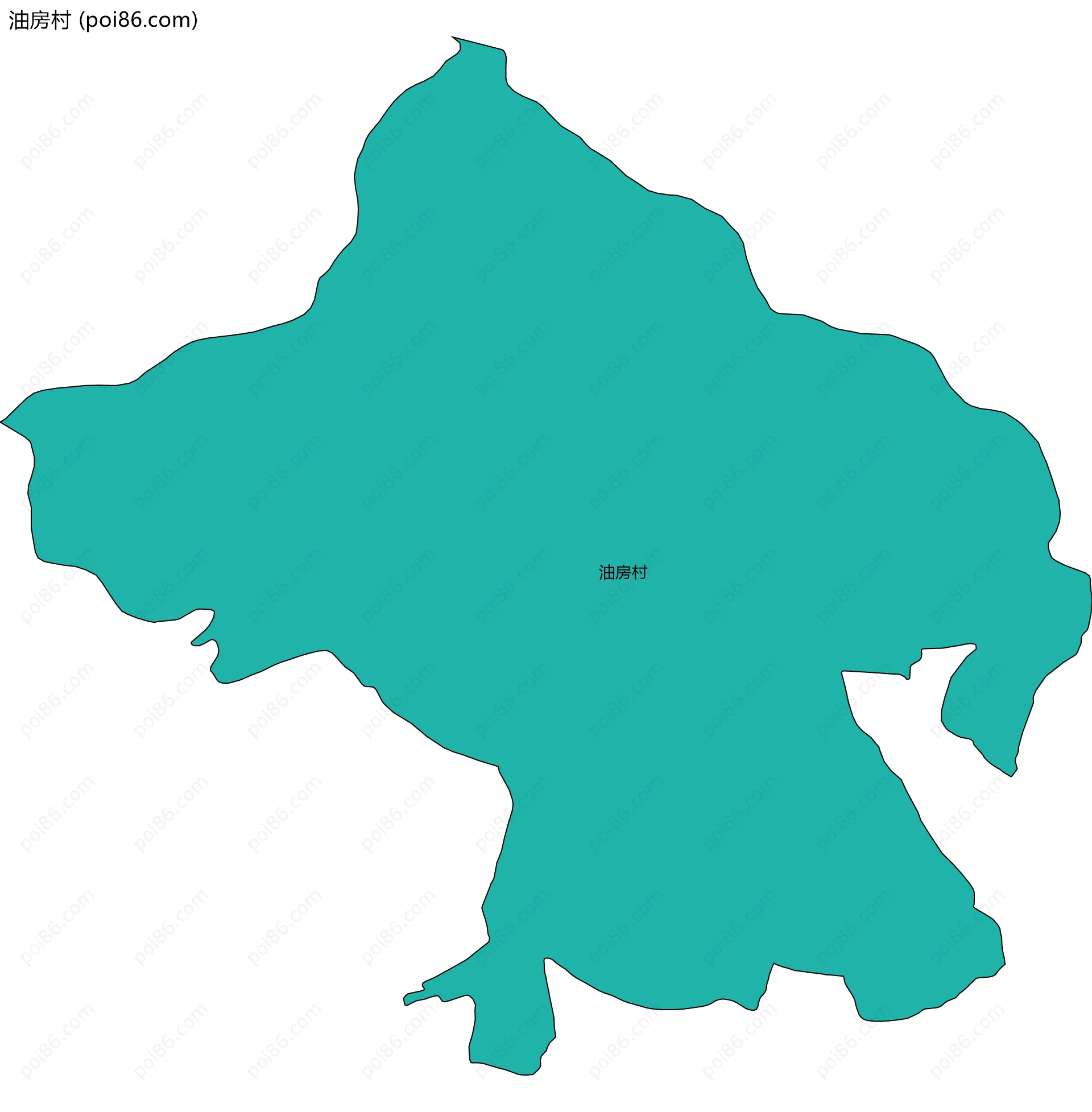 油房村边界地图