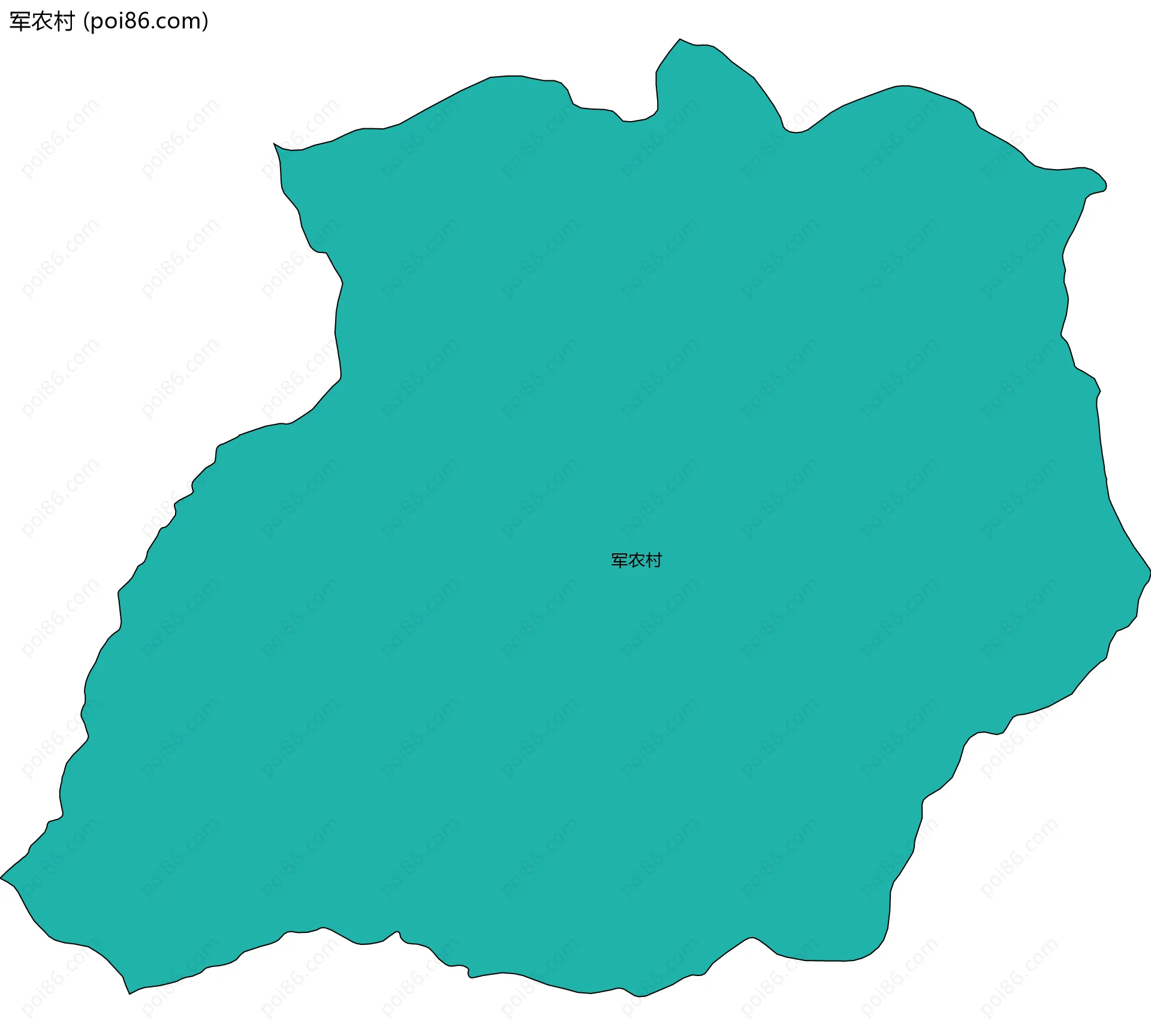 军农村边界地图