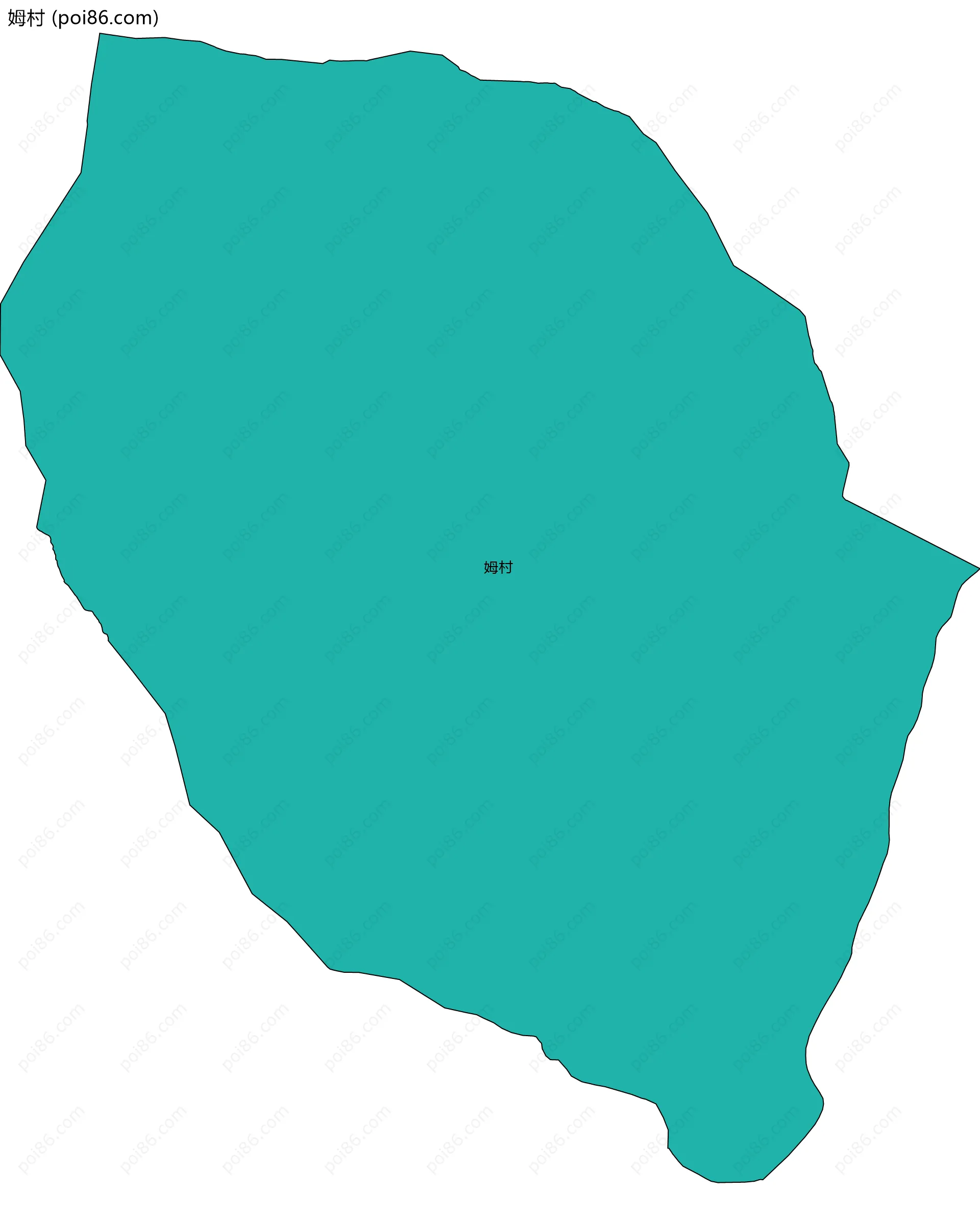 姆村边界地图