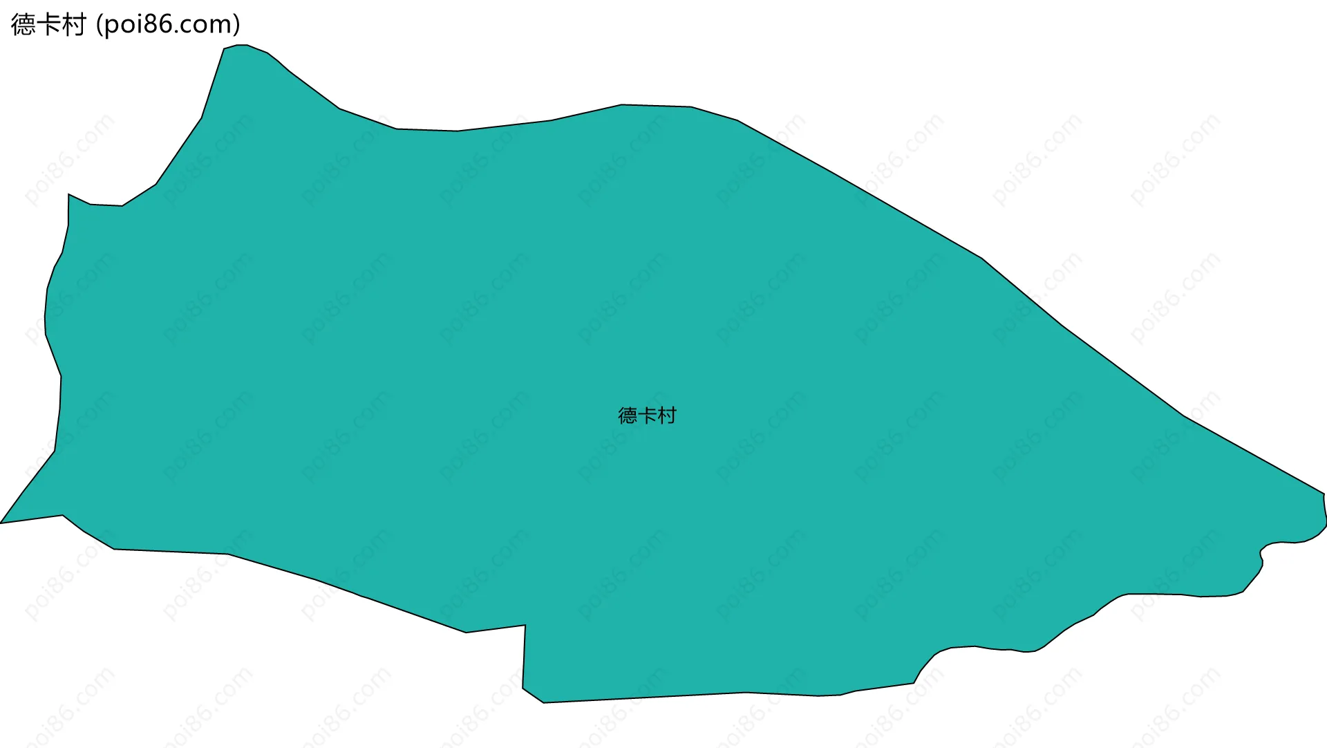德卡村边界地图