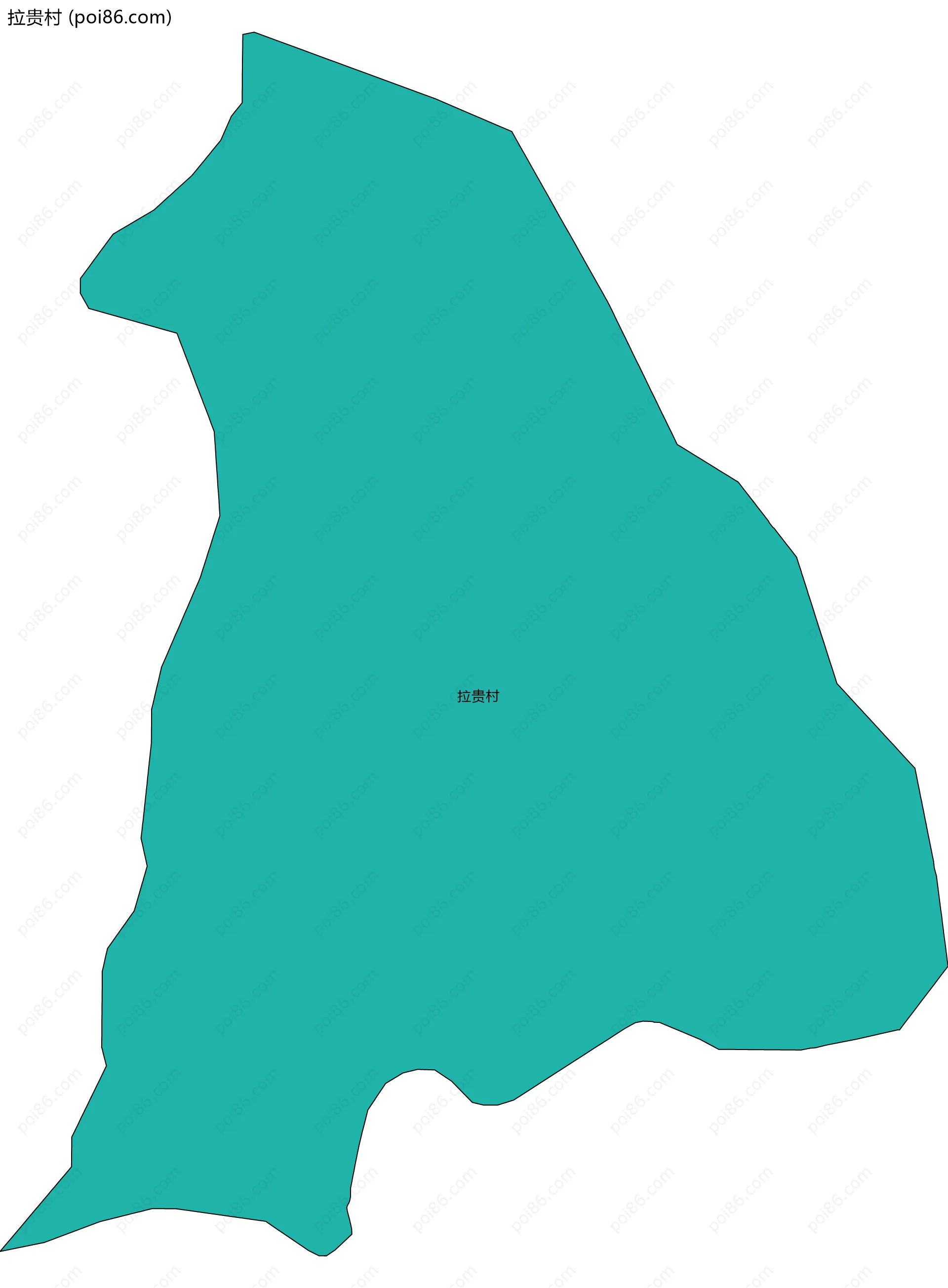 拉贵村边界地图