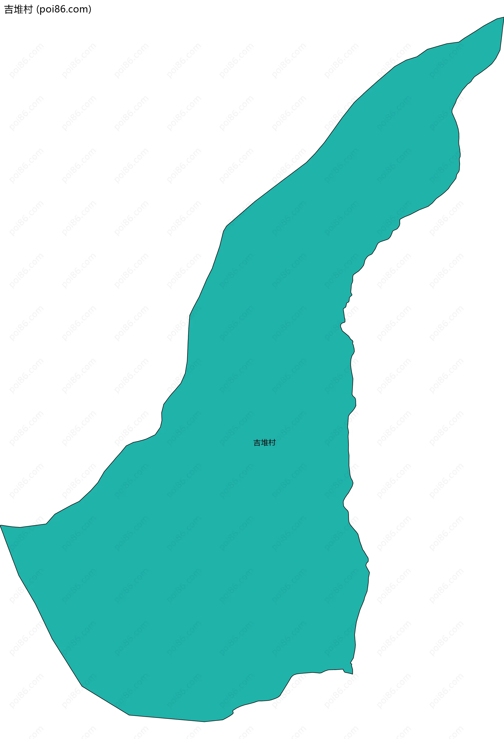 吉堆村边界地图