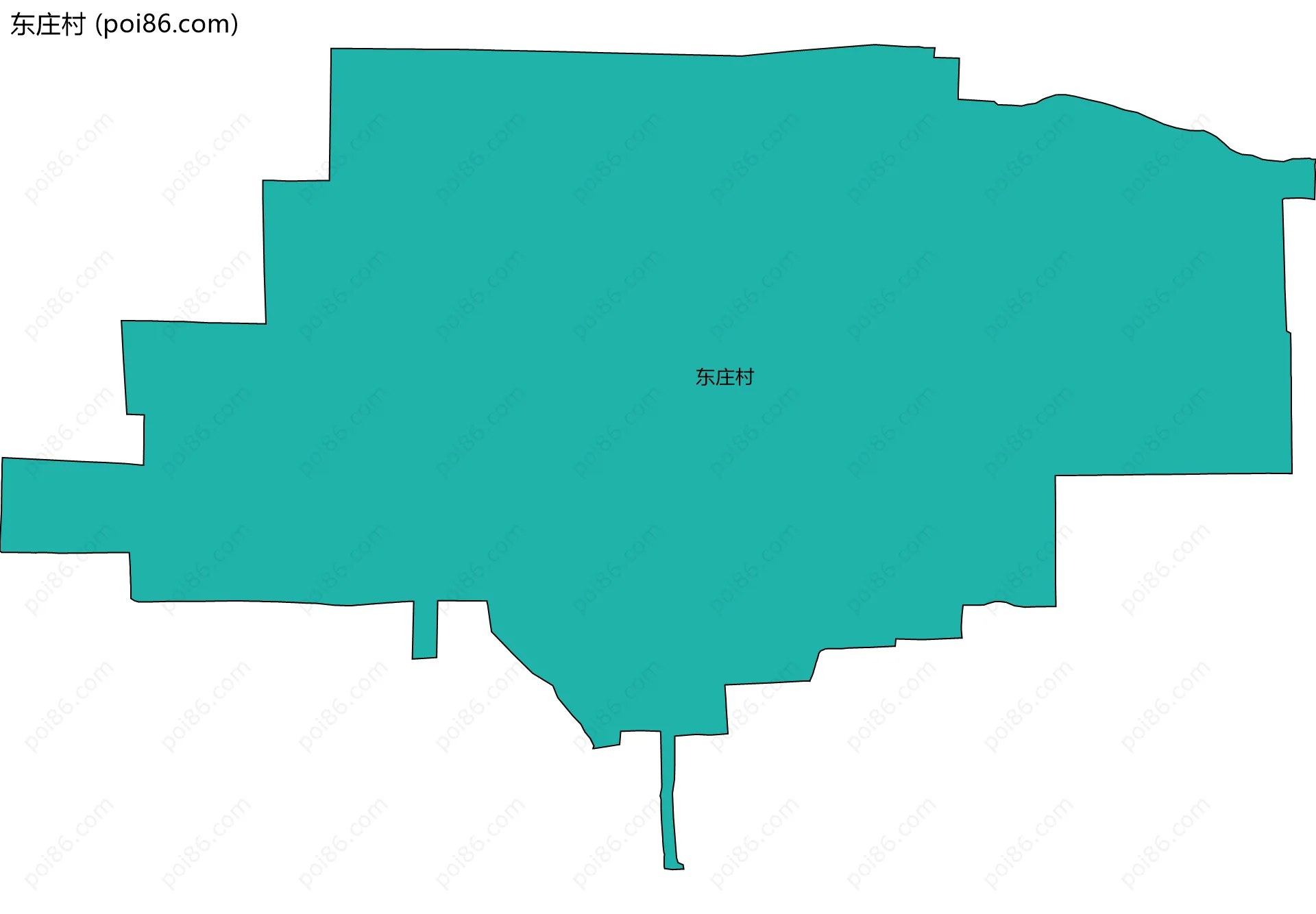 东庄村边界地图