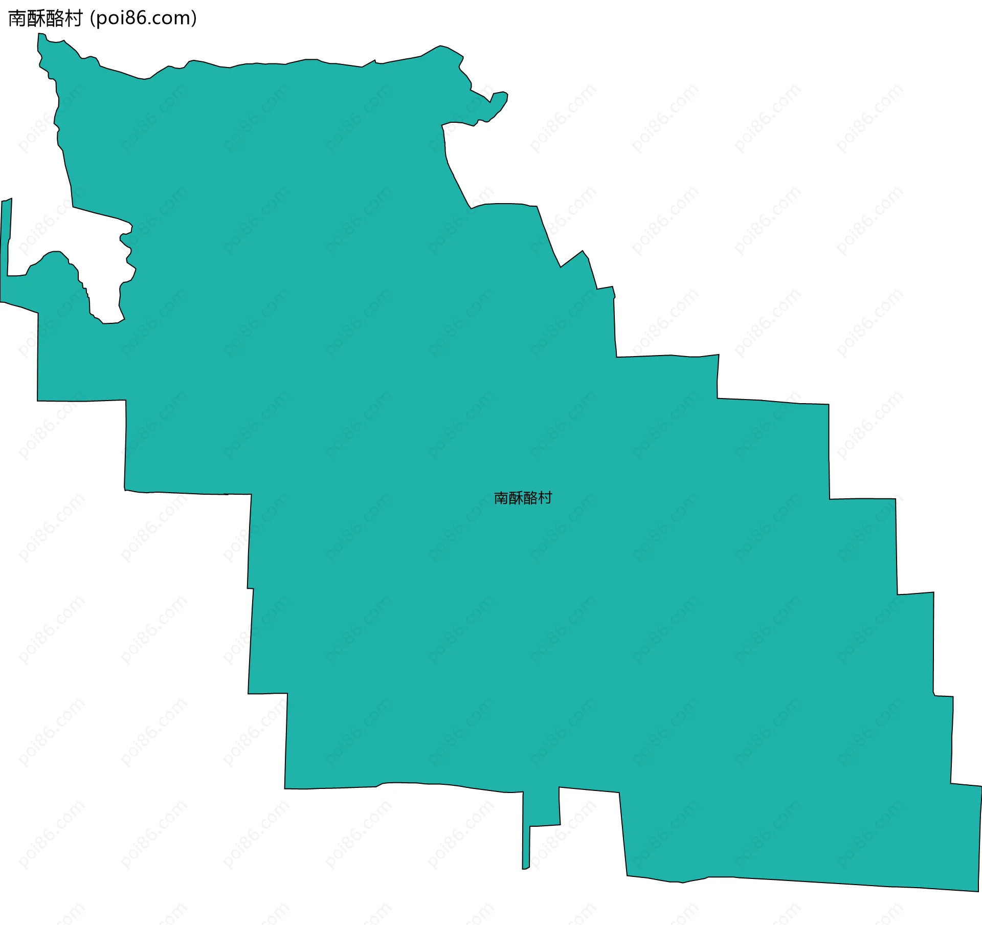 南酥酪村边界地图