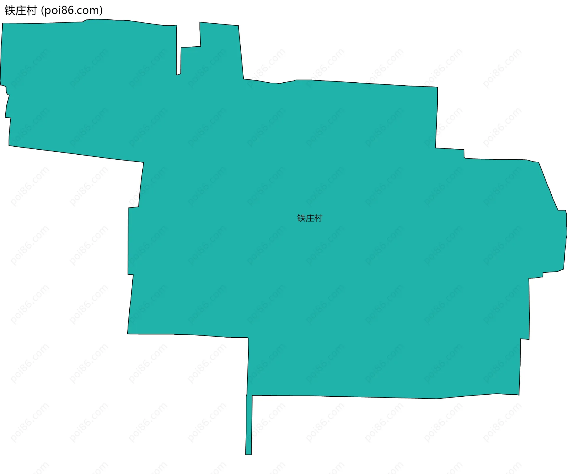 铁庄村边界地图