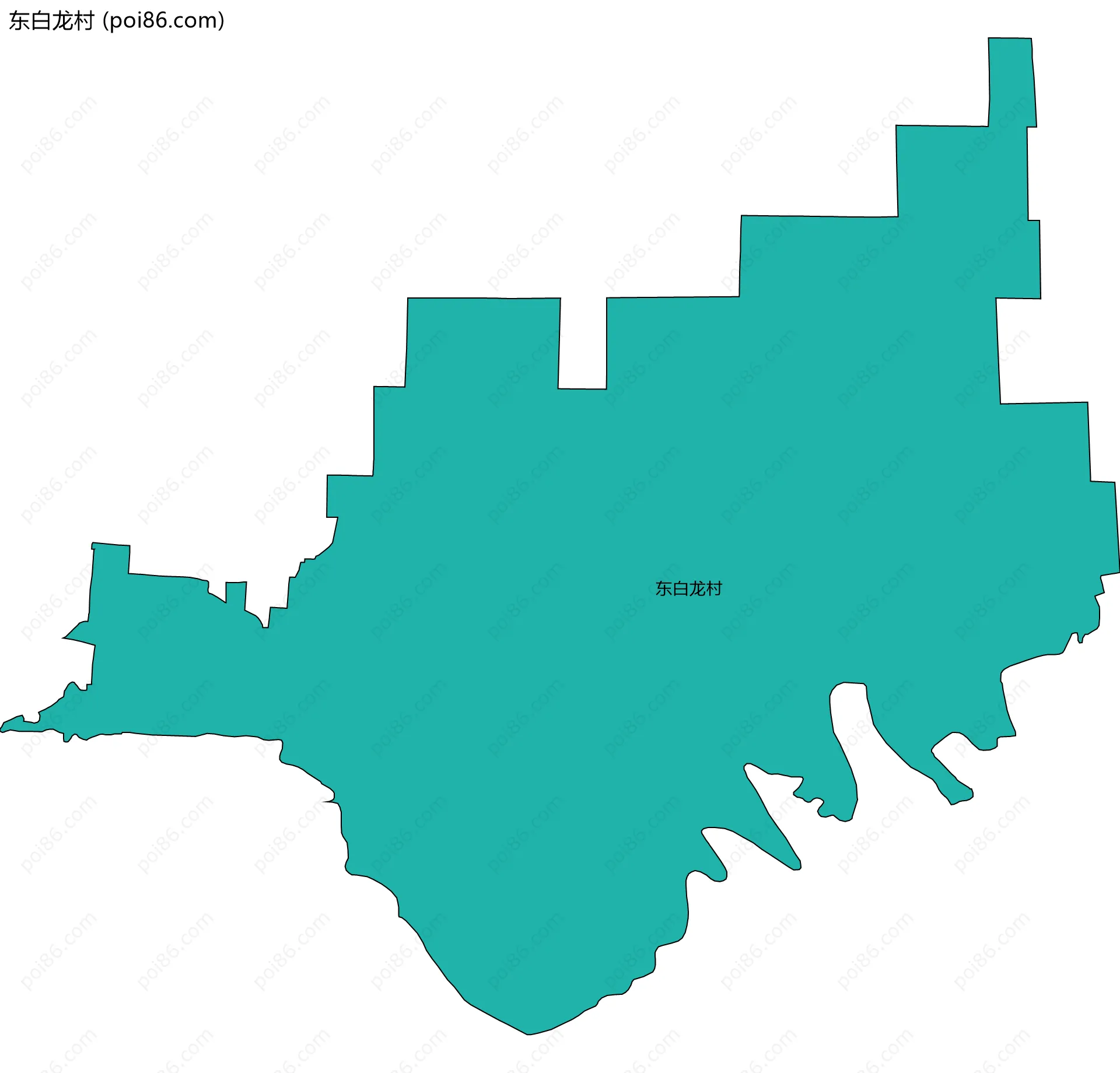 东白龙村边界地图