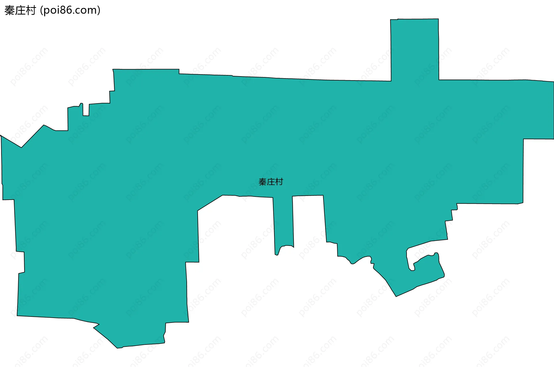秦庄村边界地图