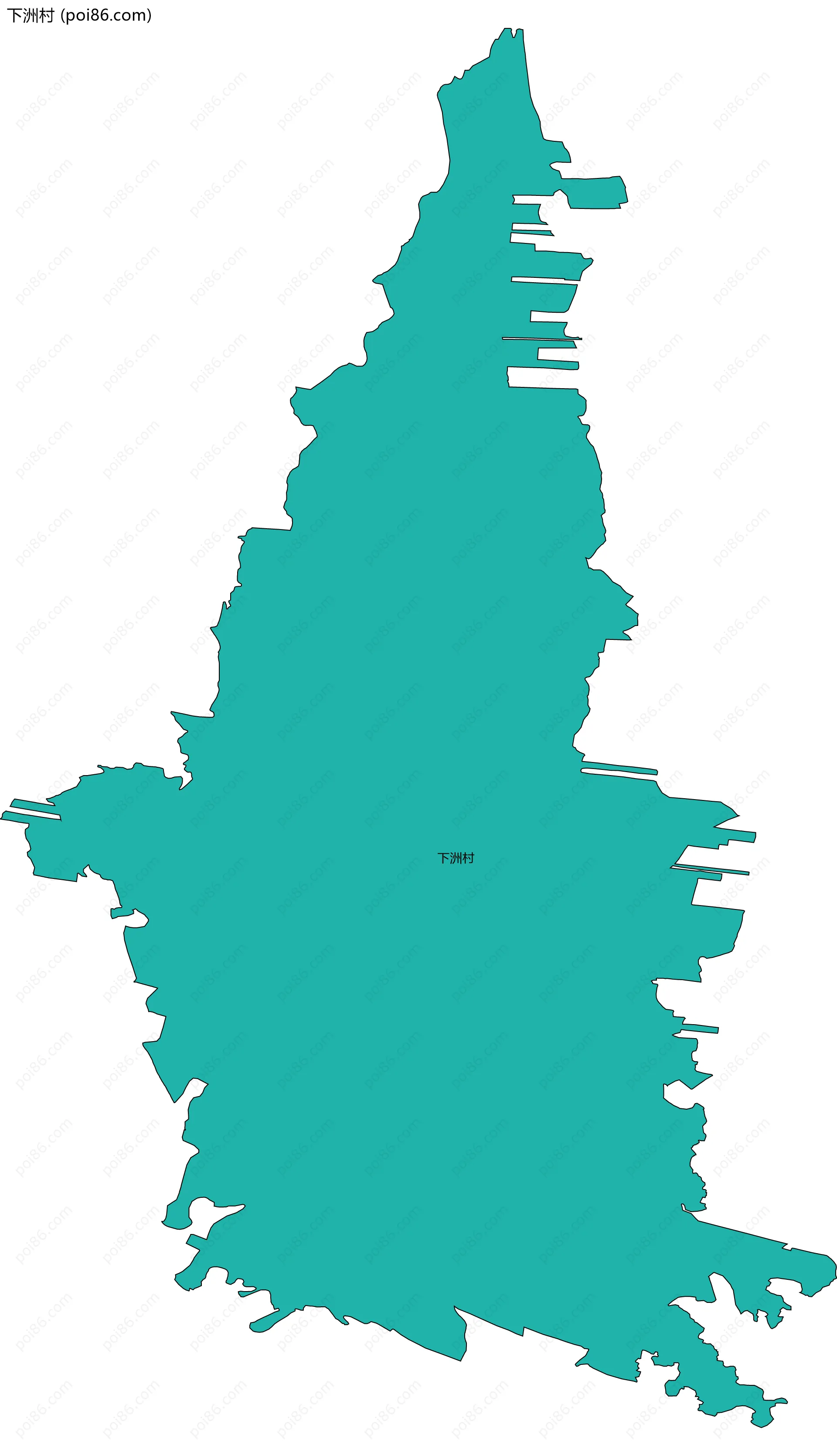下洲村边界地图