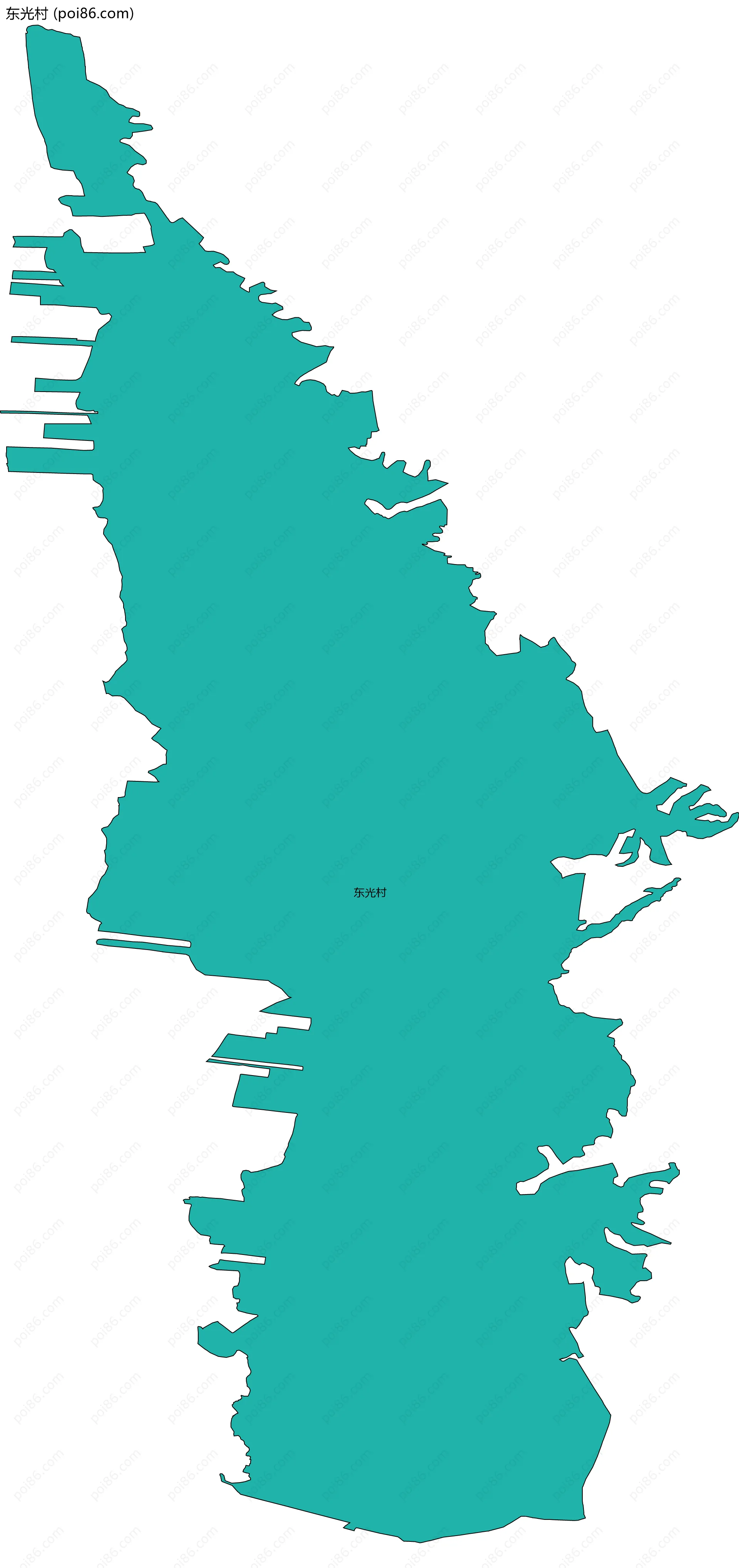 东光村边界地图