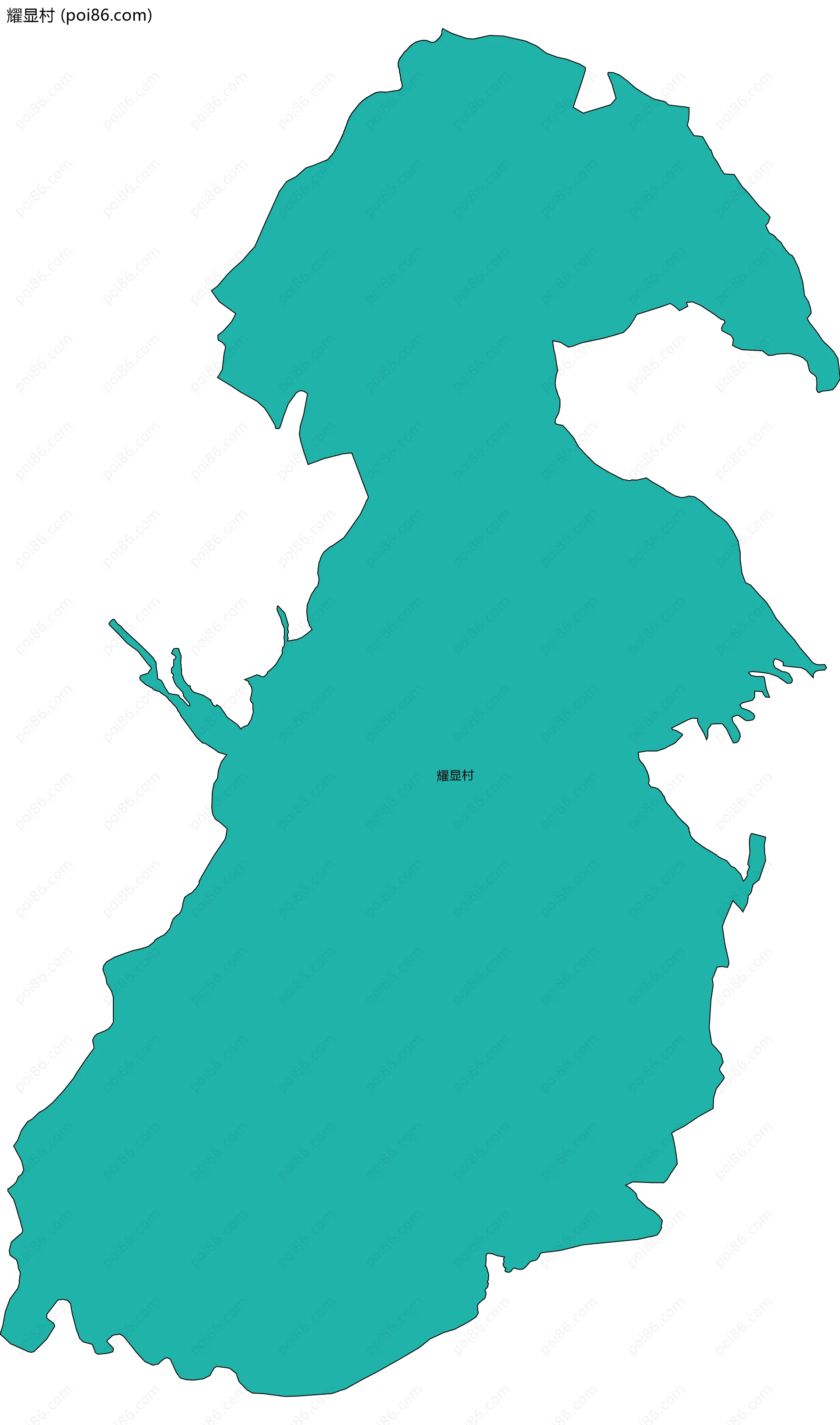 耀显村边界地图