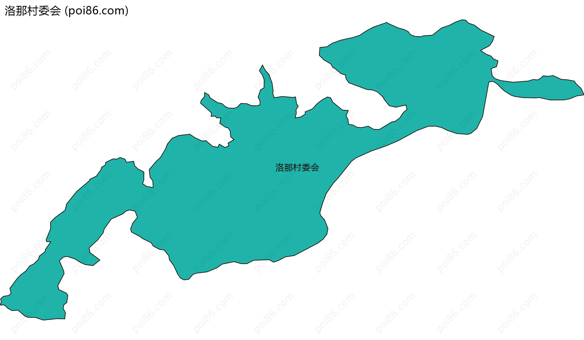 洛那村委会边界地图