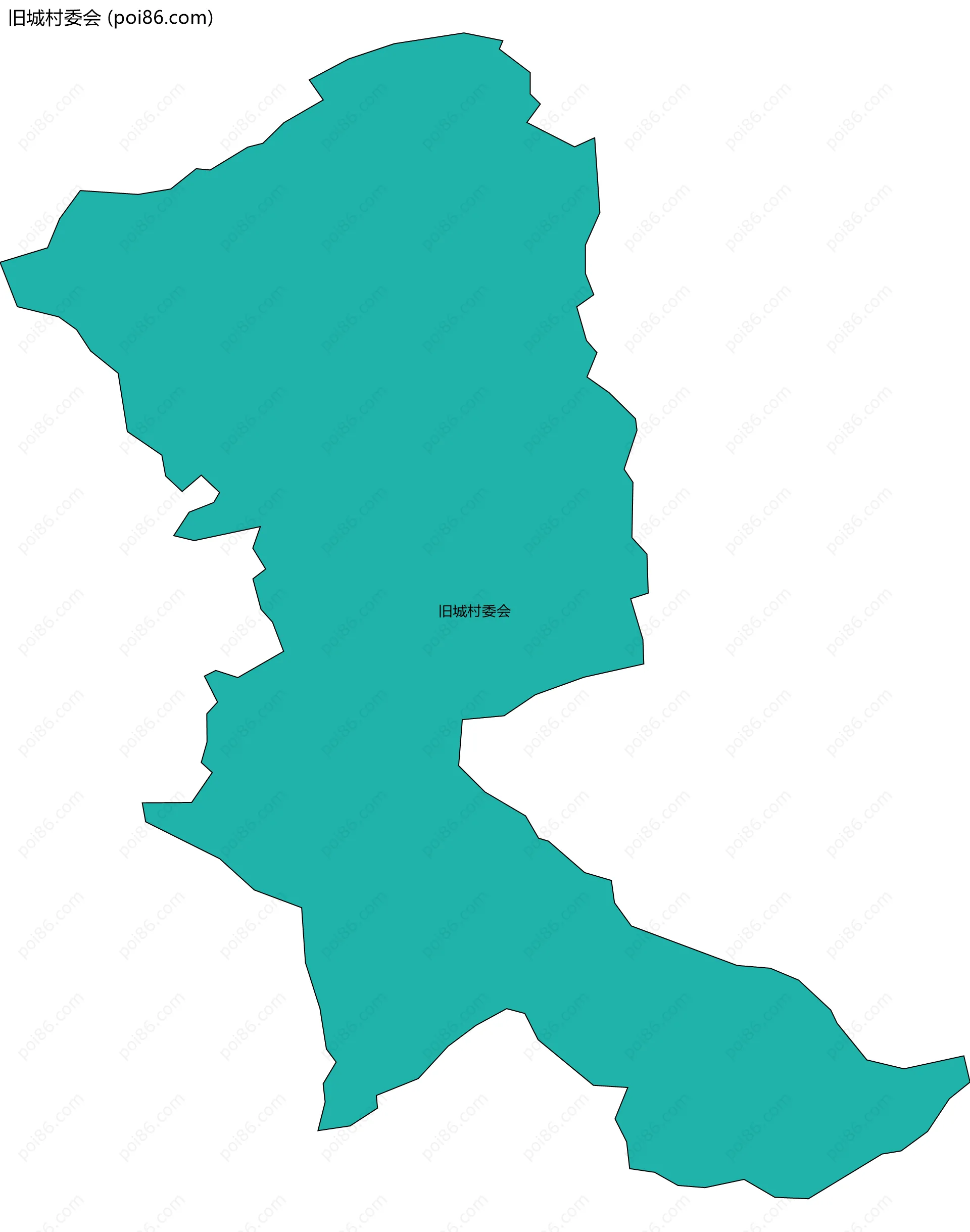 旧城村委会边界地图