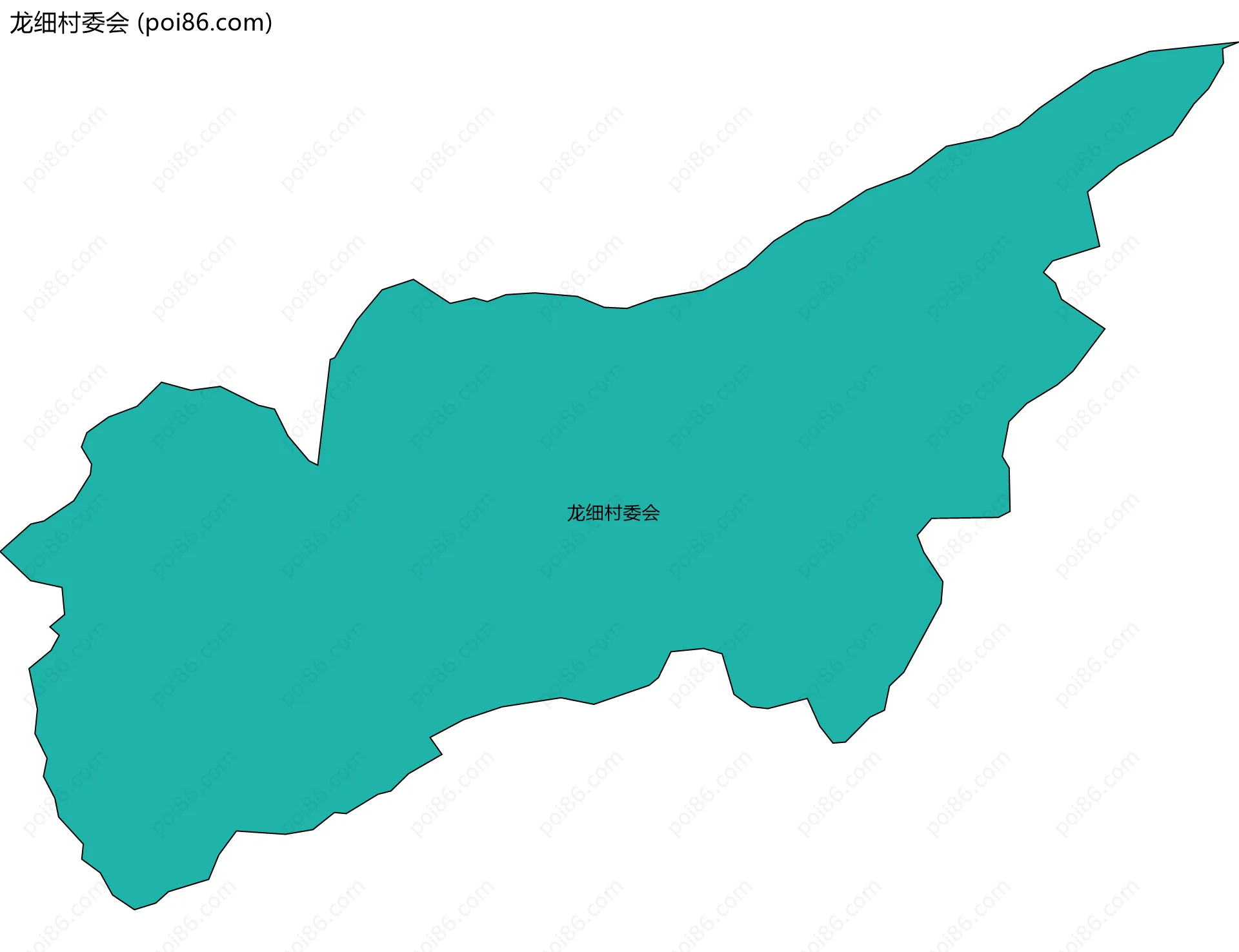 龙细村委会边界地图