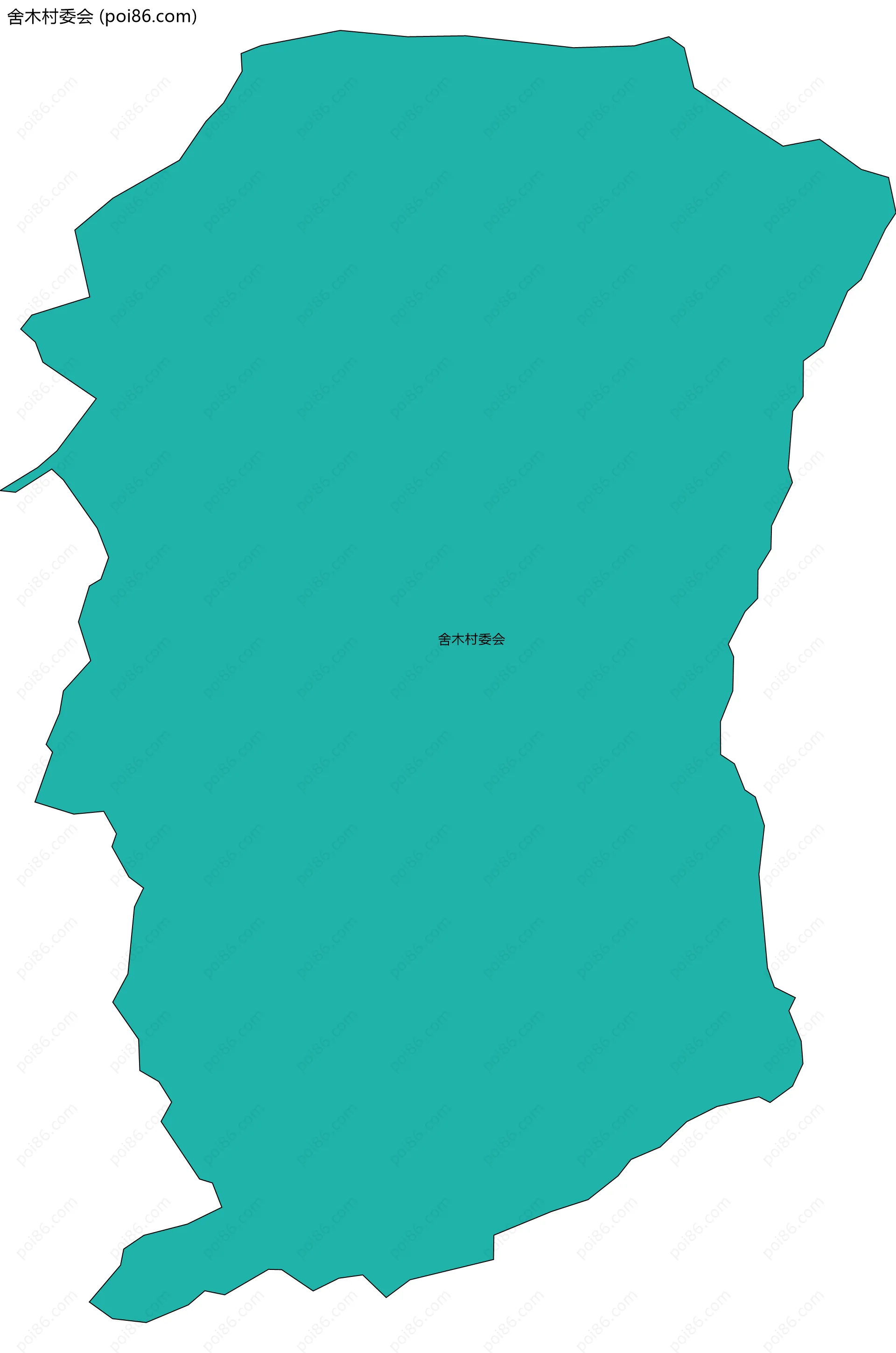 舍木村委会边界地图