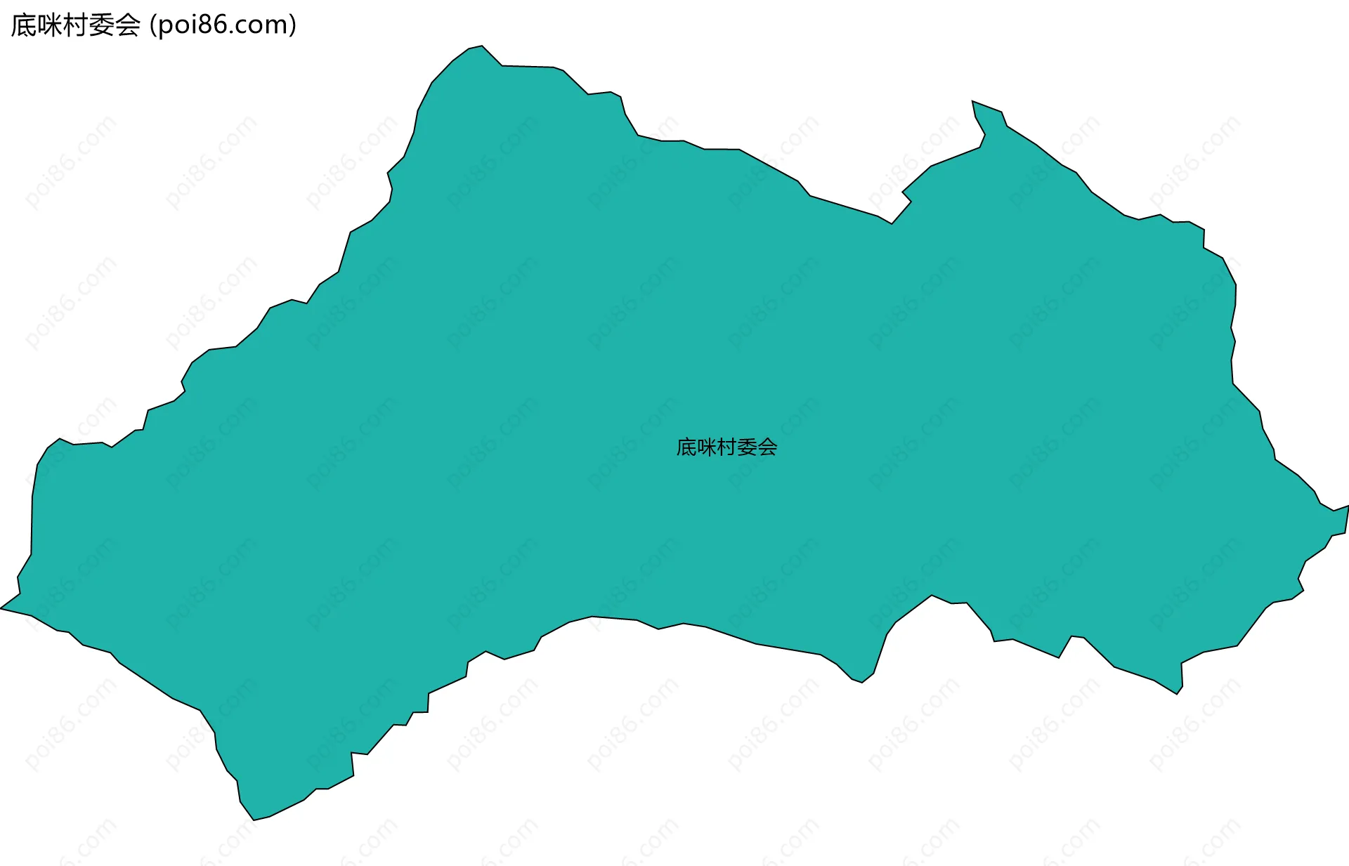 底咪村委会边界地图
