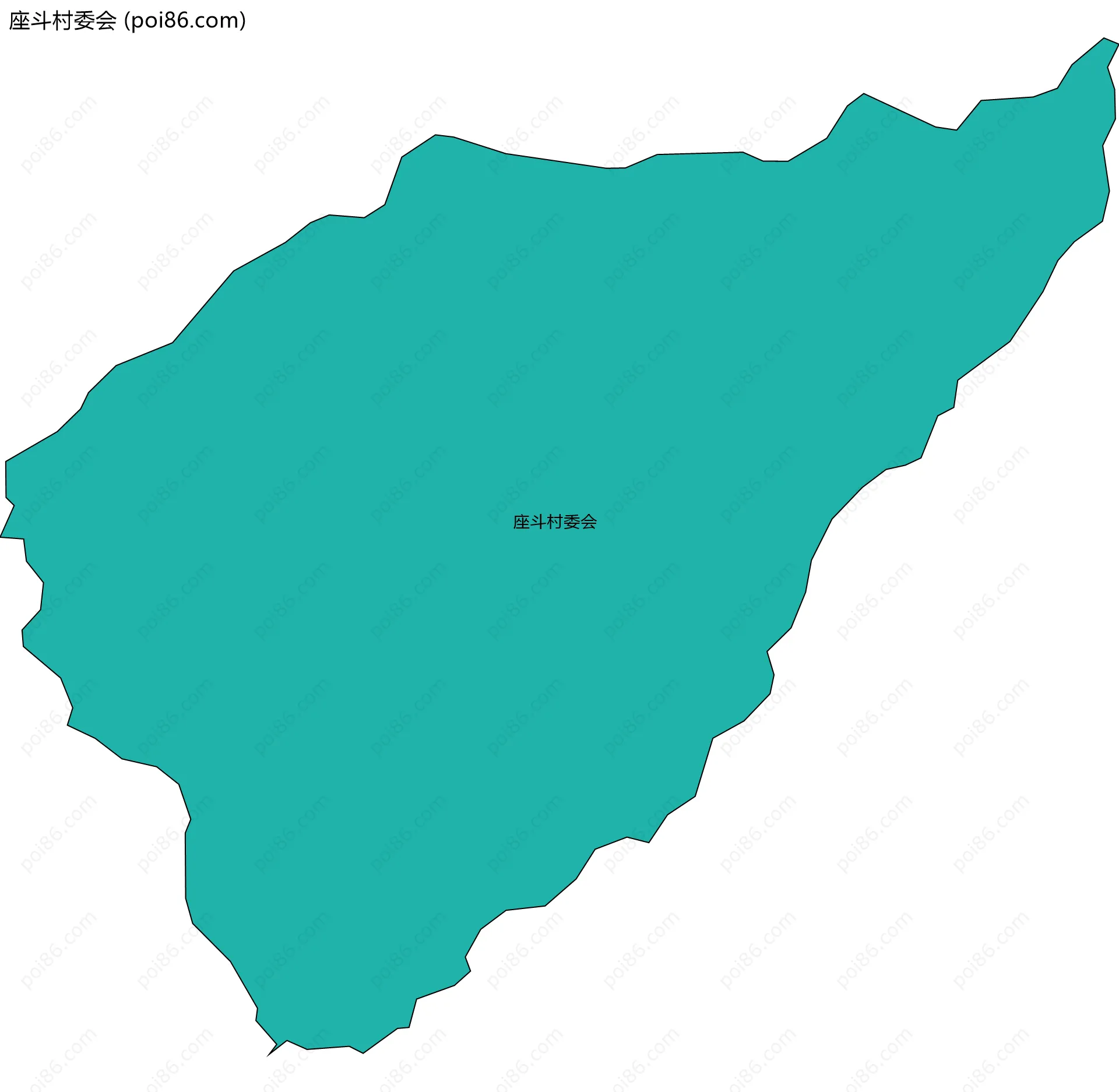 座斗村委会边界地图