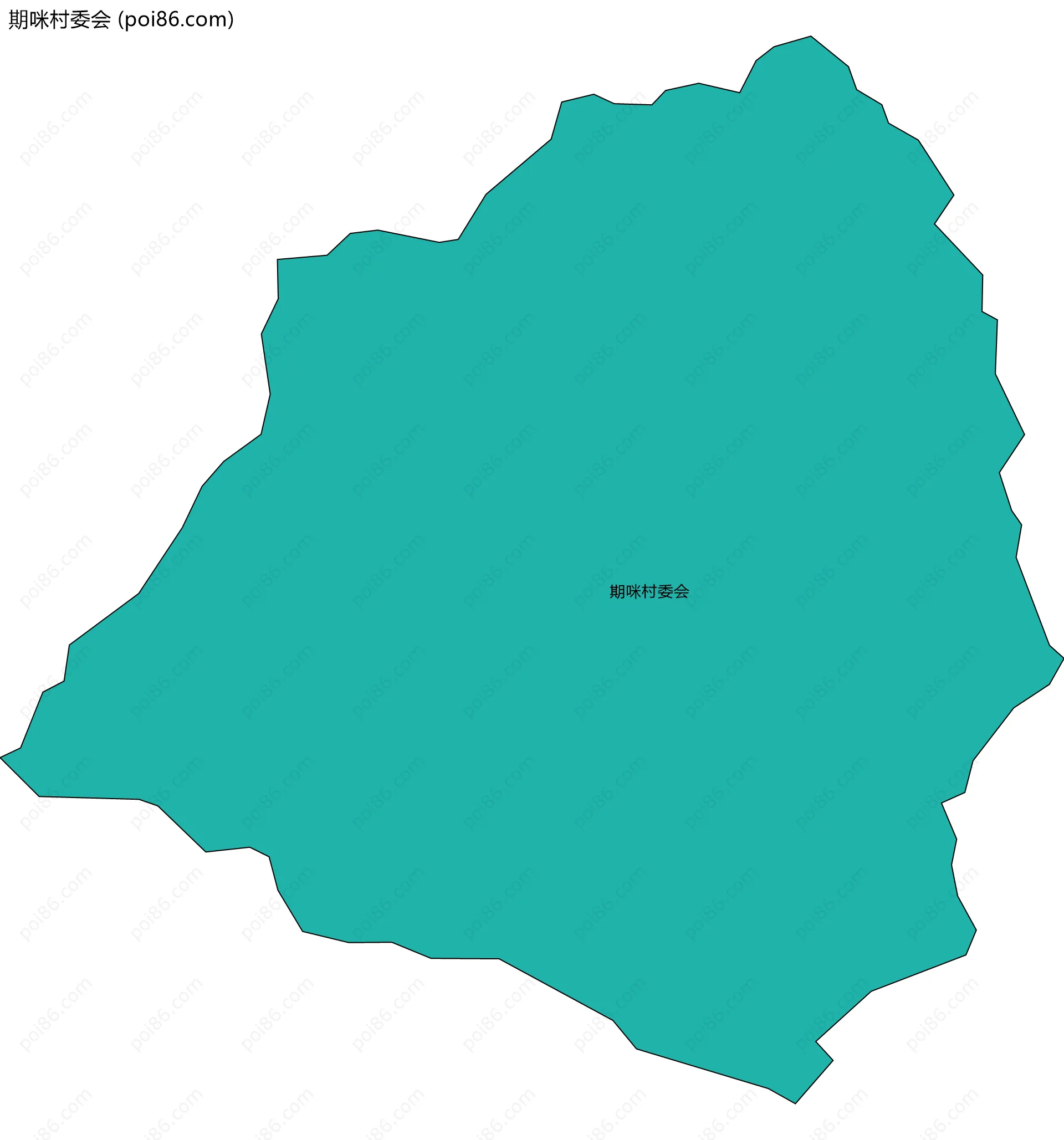 期咪村委会边界地图