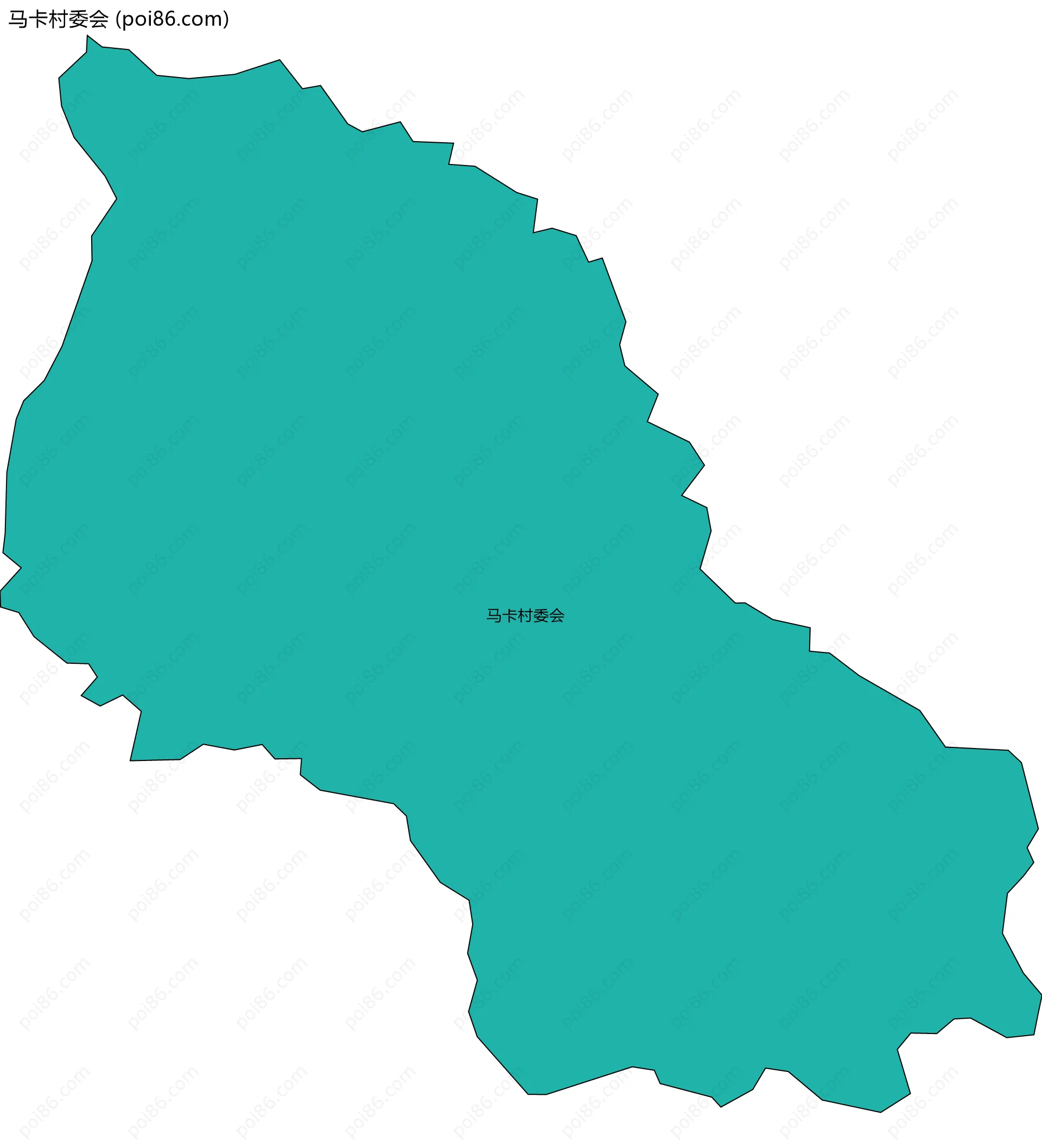 马卡村委会边界地图