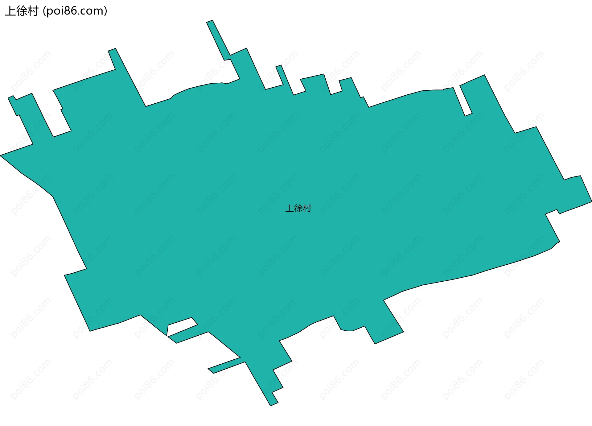 上徐村边界地图