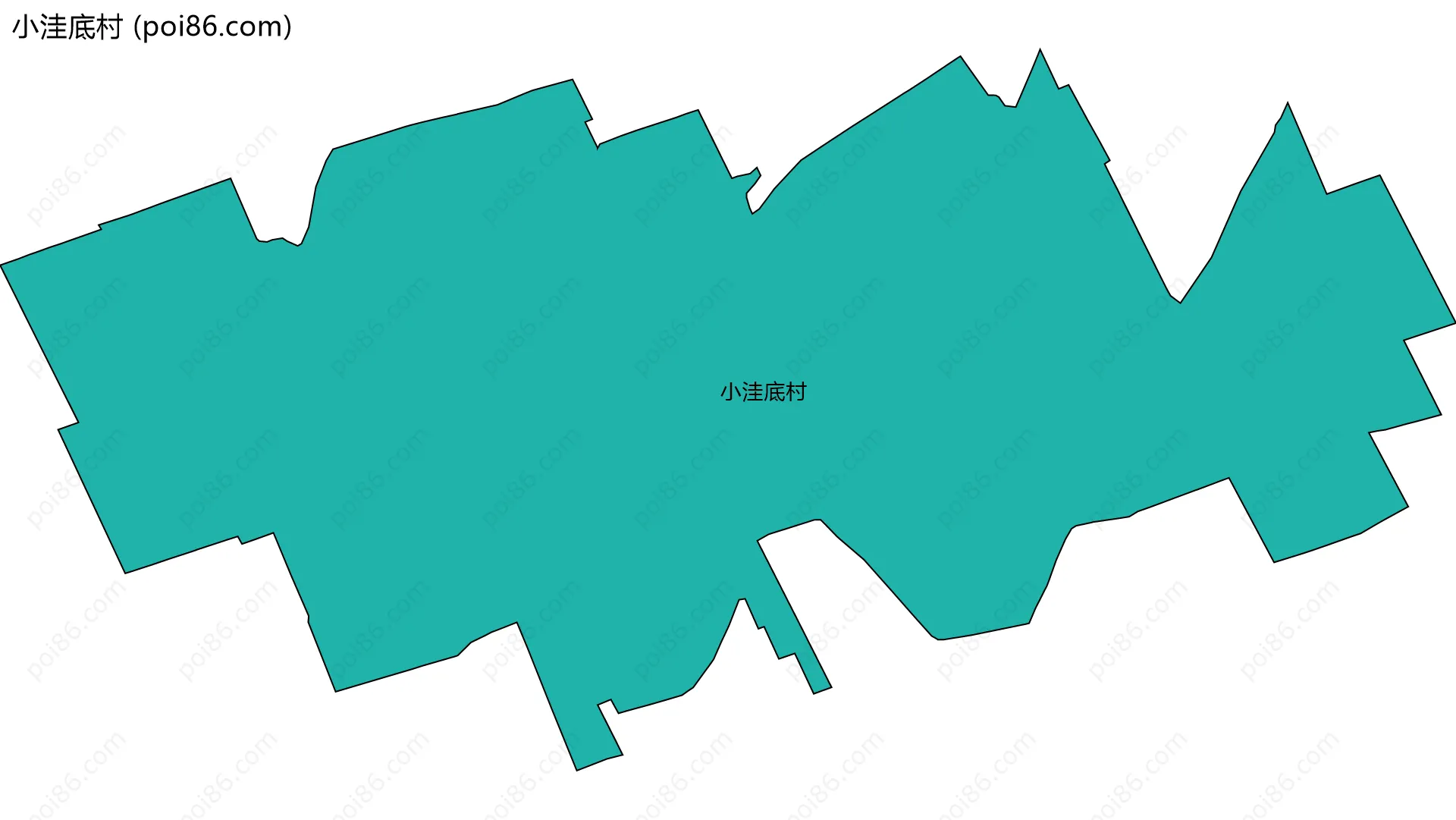 小洼底村边界地图